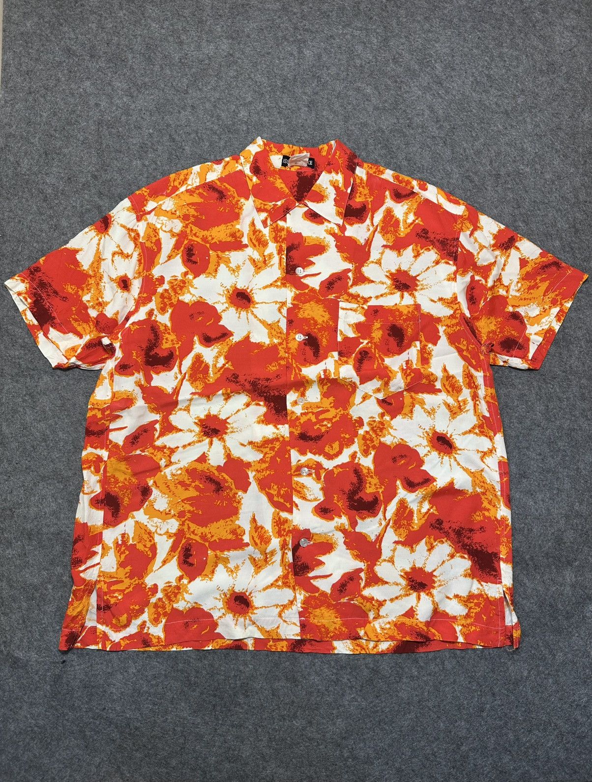 vintage Issey Miyake MEN Spring/Summer 1993 floral rayon .