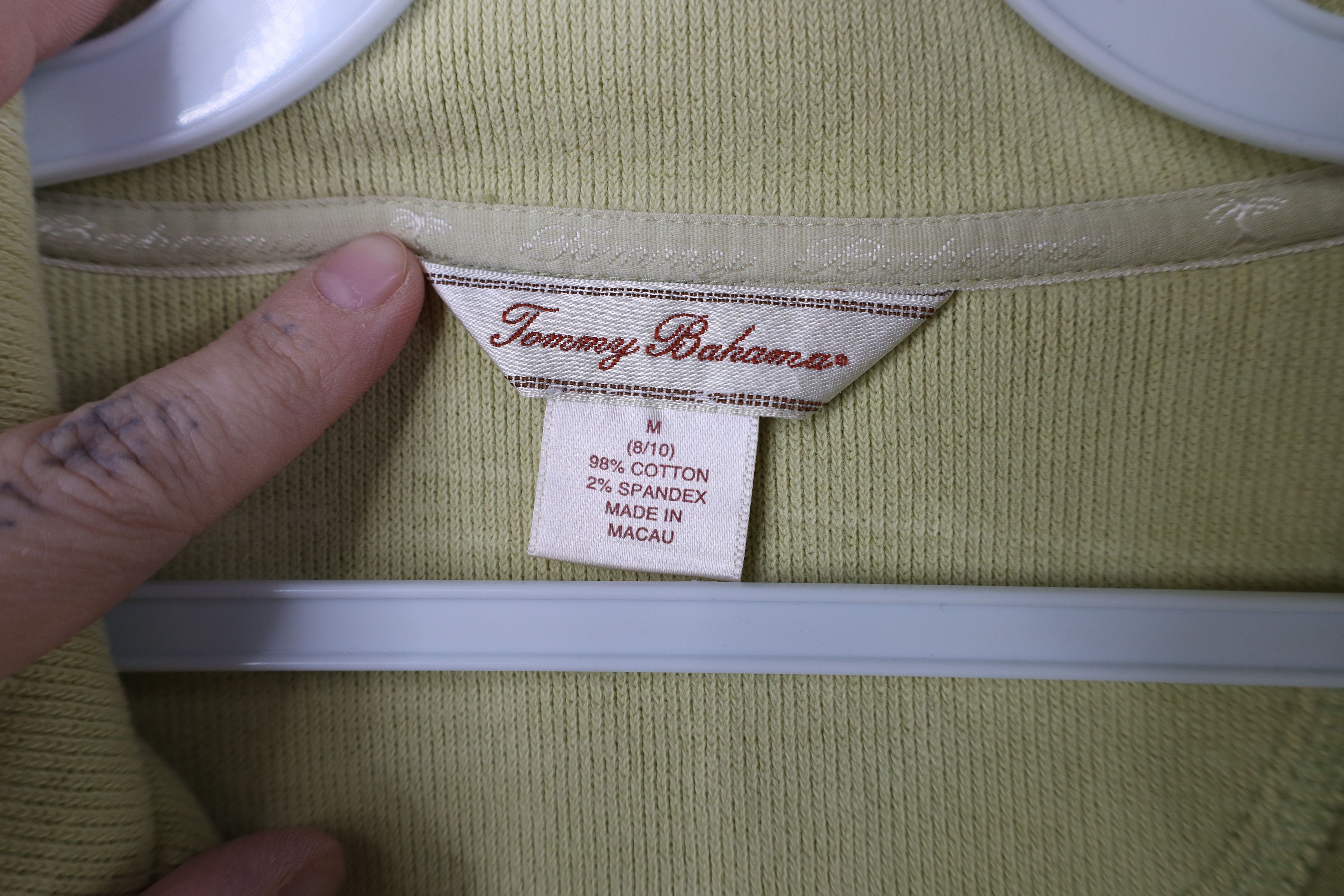 Tommy Bahama Vintage Tommy Bahama Spell Out Cotton Ribbed Knit Sweater Size M / US 6-8 / IT 42-44 - 7 Thumbnail