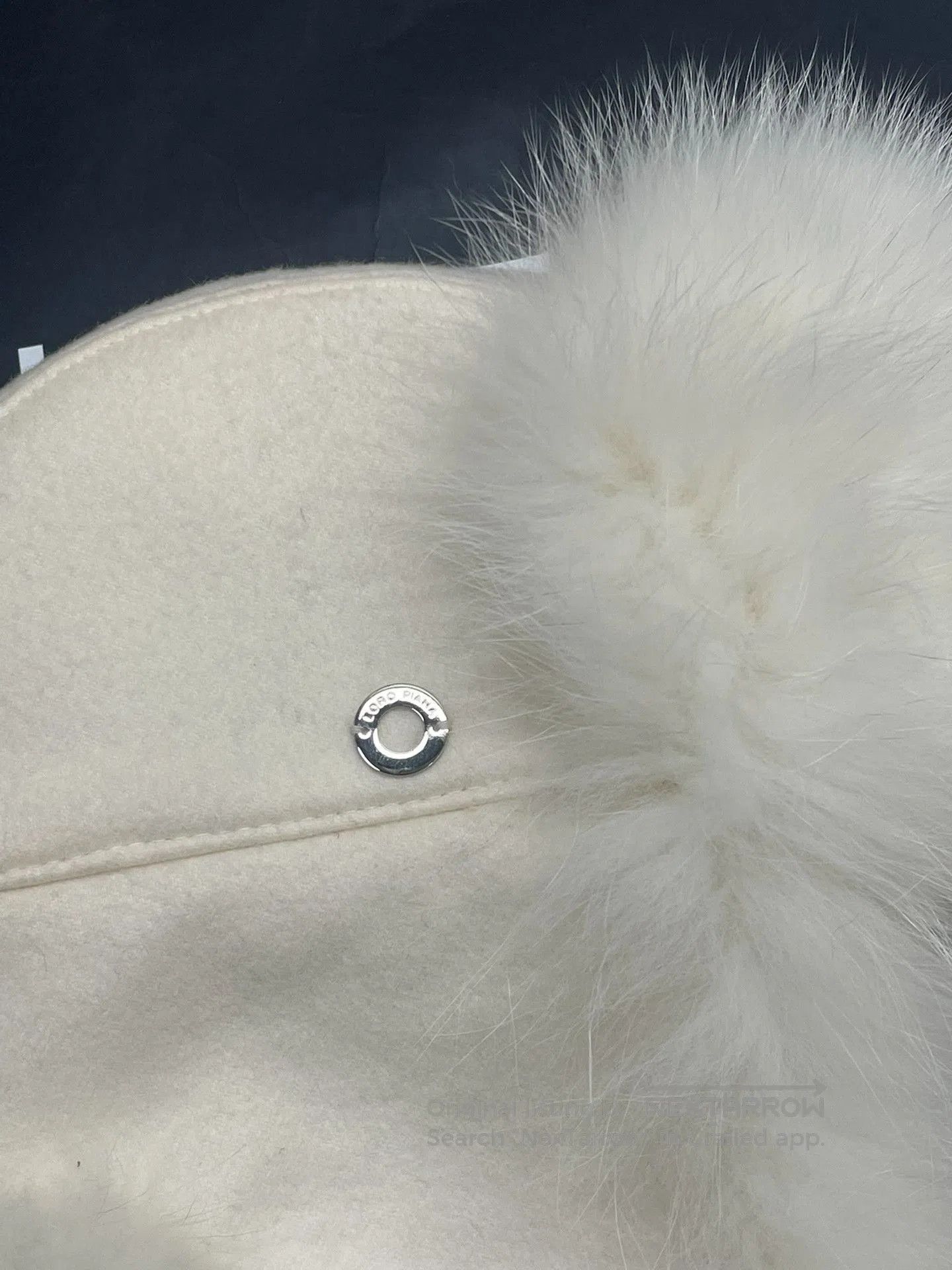 Loro Piana Loro Piana White Cashmere Fox Fur Hat. Size ONE SIZE - 2 Thumbnail
