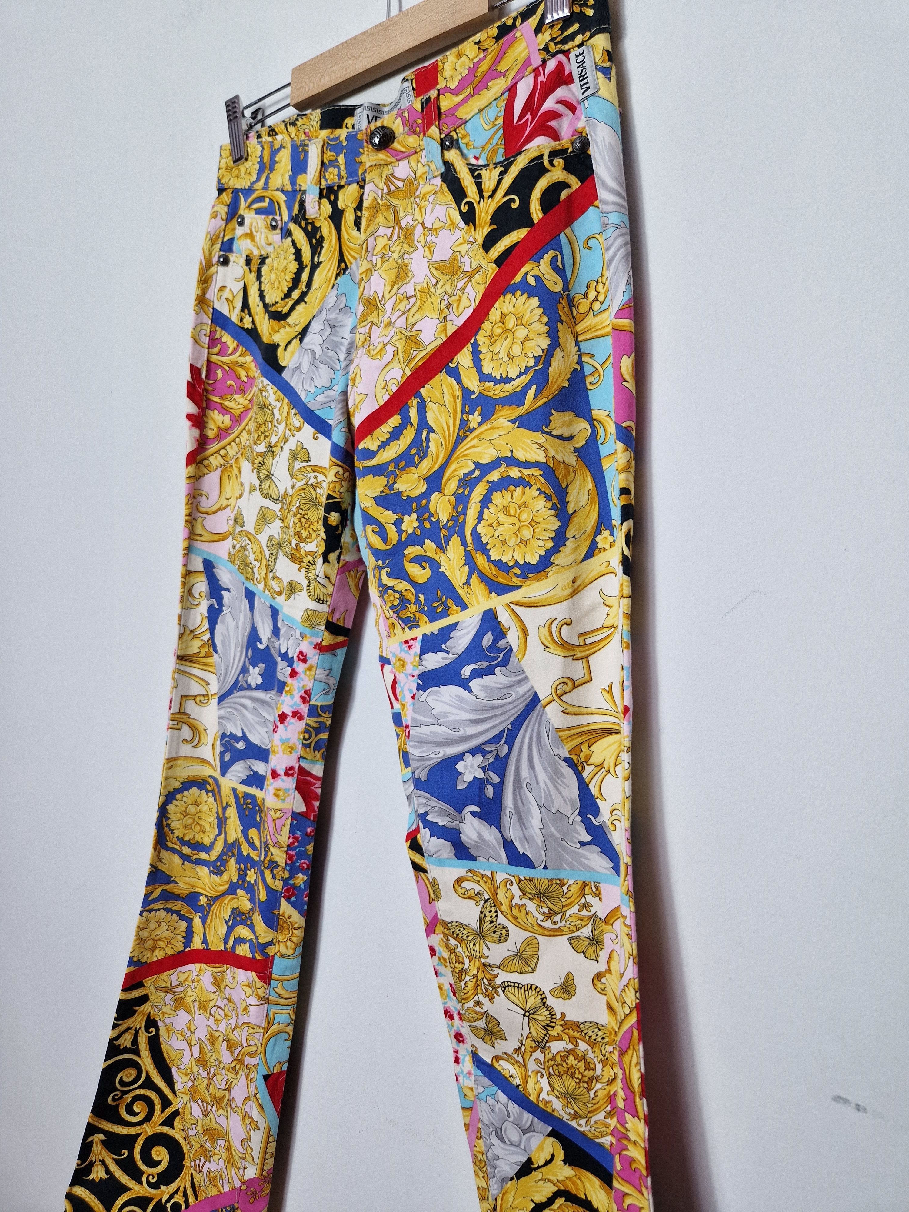Versace Versace 1990 abstract monogram pants Size 27" / US 4 / IT 40 - 3 Thumbnail