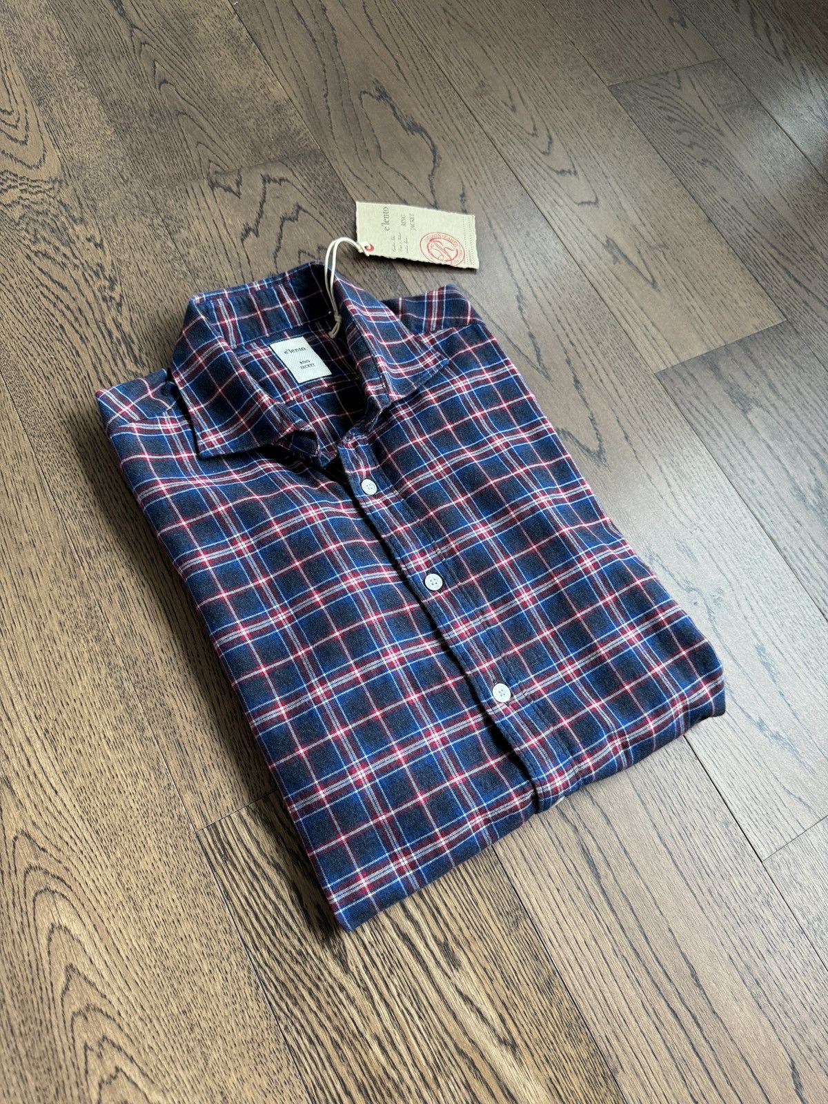 Ring Jacket Elento by Ring Jacket Japan Made Mens Cotton Check Shirt Size US S / EU 44-46 / 1 - 20 Thumbnail