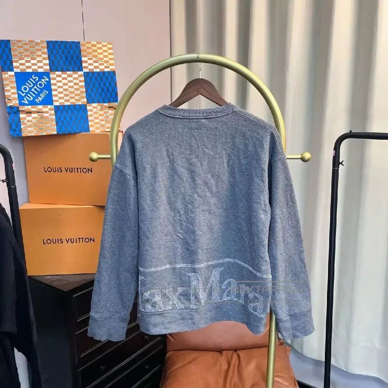 Max Mara MaxMara Gray Cotton Sweatshirt for Women . Size M / US 6-8 / IT 42-44 - 2 Thumbnail