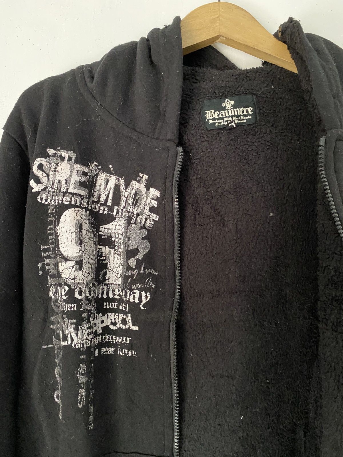 14th Addiction × If Six Was Nine × Le Grande Bleu (L.G.B.) 2000s Beaumere gothic poem hoodie Size US L / EU 52-54 / 3 - 5 Thumbnail
