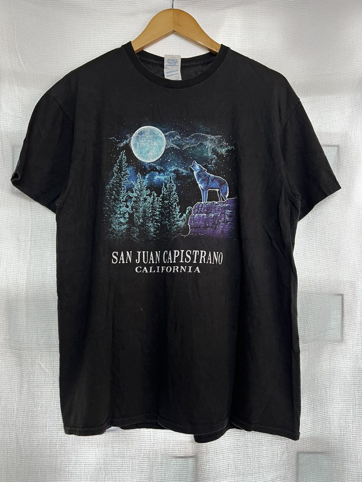 Vintage 🔥HOT DROPS🔥 Vintage Habitat Wolf At Night T-Shirt Size US L / EU 52-54 / 3 - 2 Thumbnail