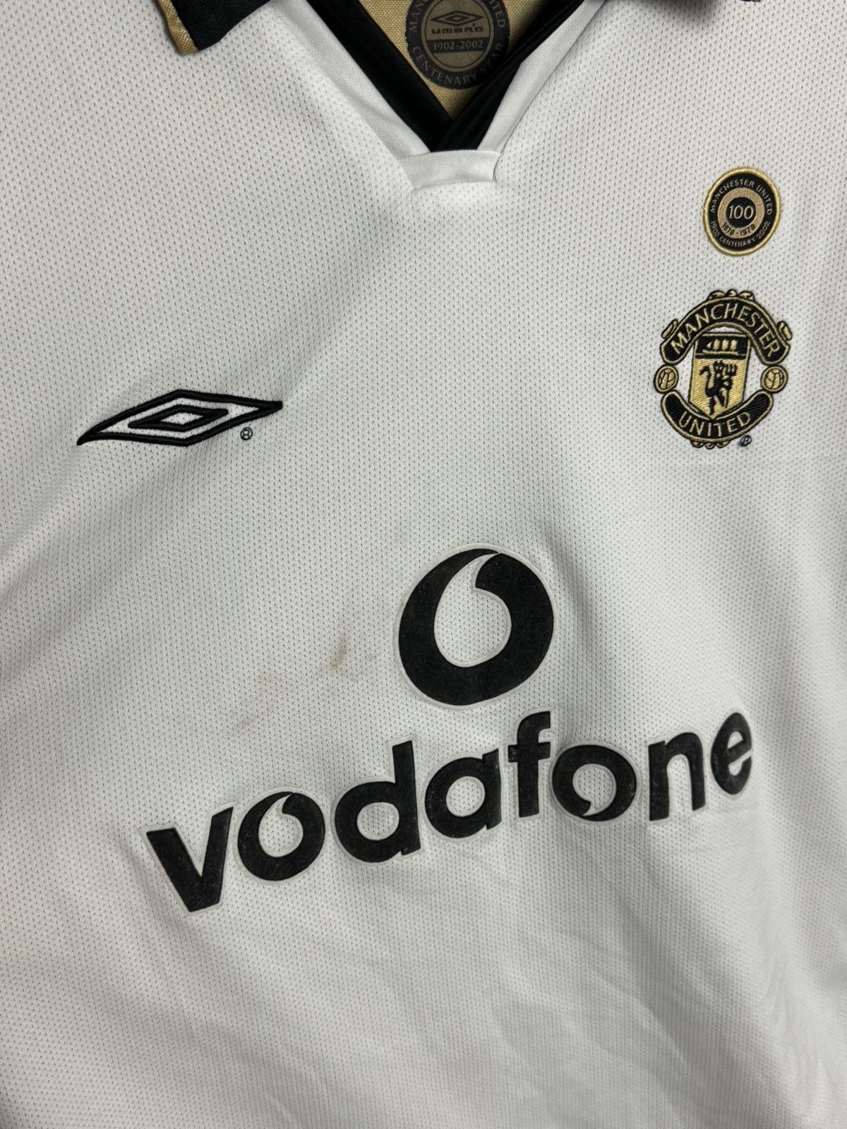 Umbro Manchester United 01/02 Away Veron Football Jersey T-Shirt Size US L / EU 52-54 / 3 - 6 Thumbnail