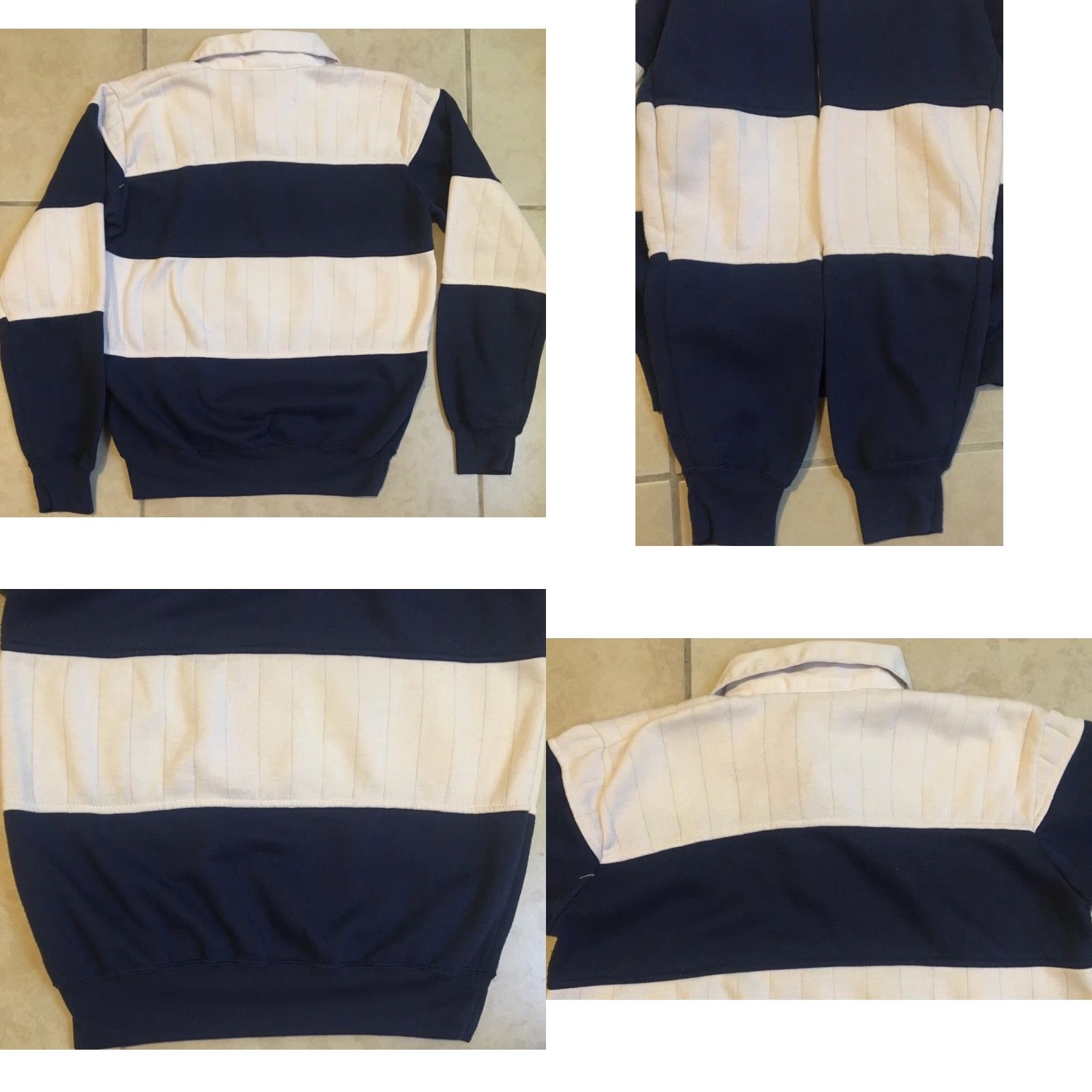 VINTAGE 90s America West Airlines Faded Colorblock Sweatshirt XS Airport Grunge 80s