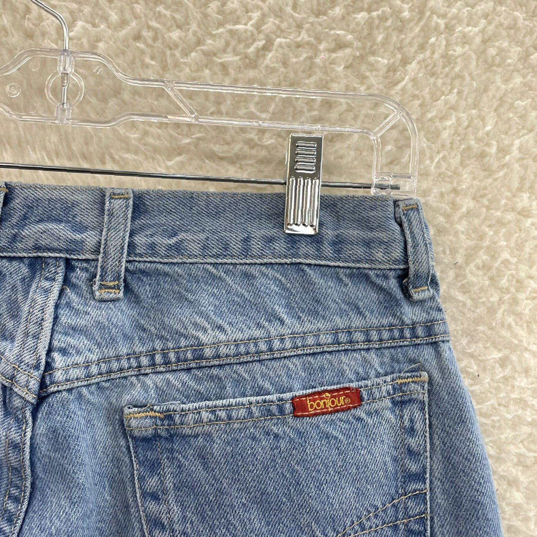 Vintage VINTAGE BonJour Jeans 80s Denim Women Petite High Waisted Tapered Leg 29 30 12P 27 Inseam Blue Size 34" / US 12 / IT 48 - 4 Thumbnail