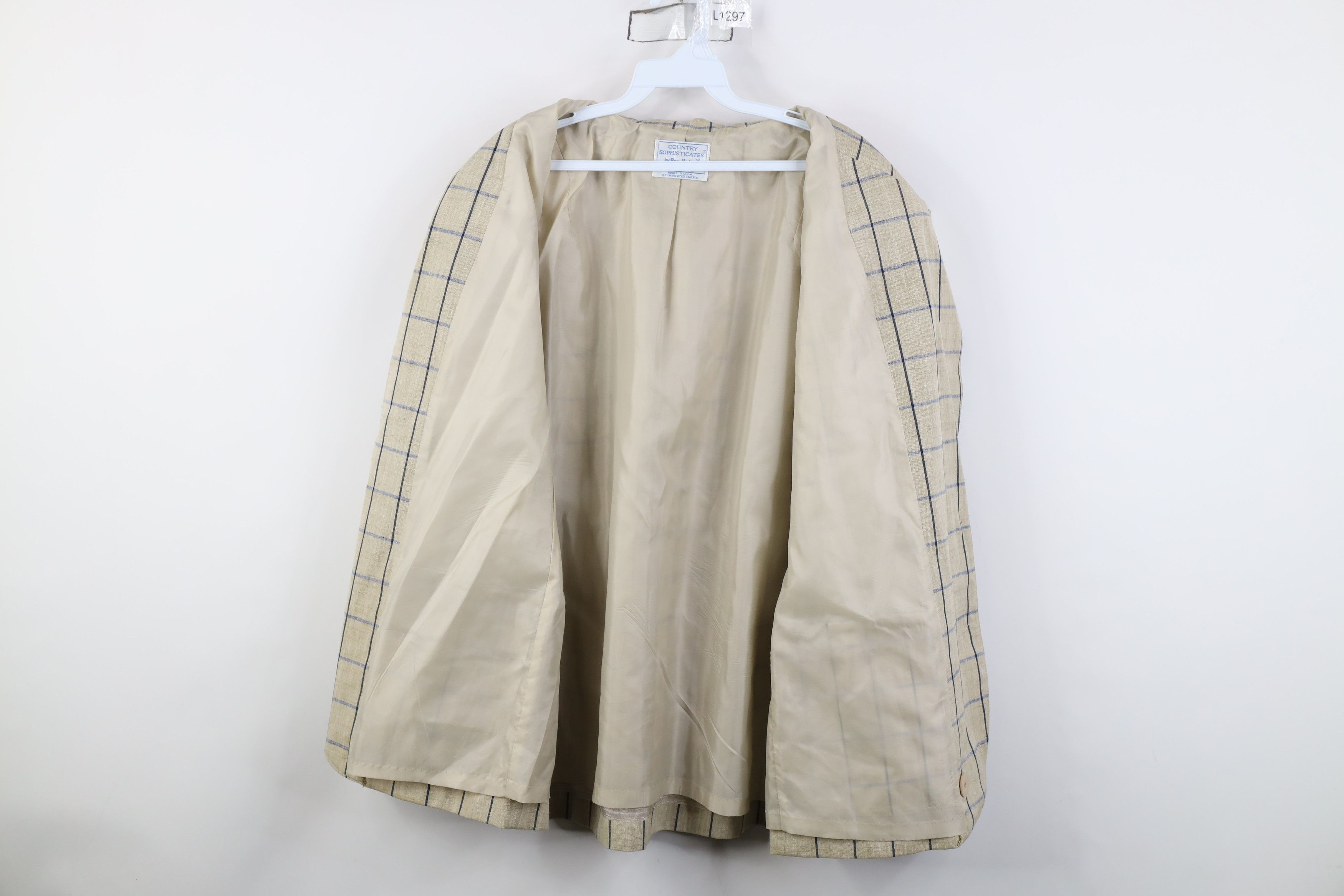 Pendleton Vintage 90s Pendleton Suit Coat Blazer Jacket Plaid USA Size XXL / US 16-18 / IT 52-54 - 8 Thumbnail