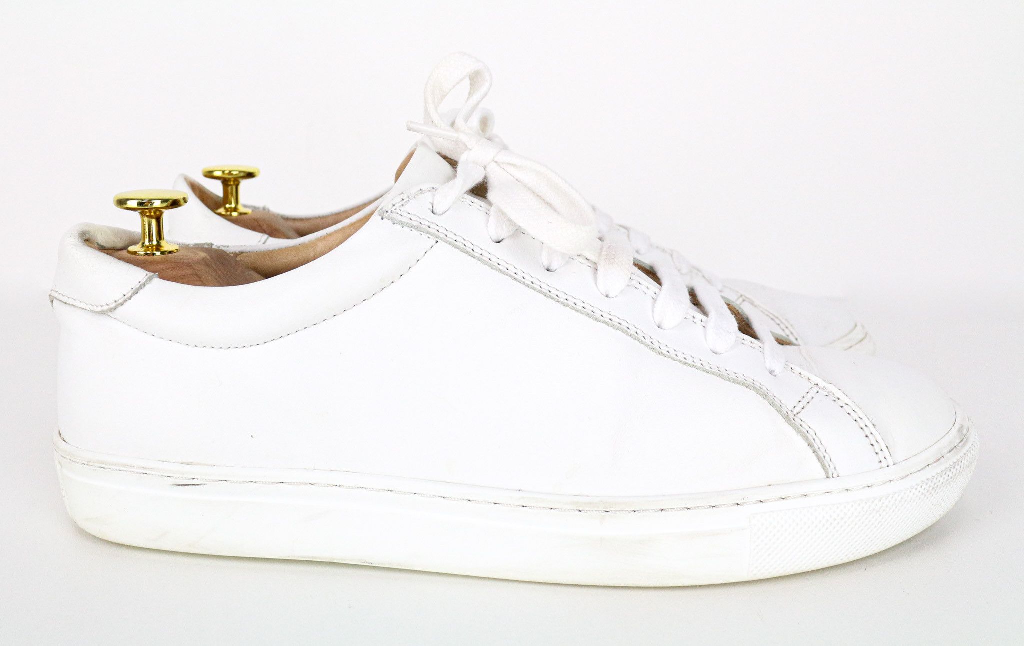 Suitsupply EU42 White Genuine Leather Low-Top Leisure 72908 Size US 9 / EU 42 - 5 Thumbnail