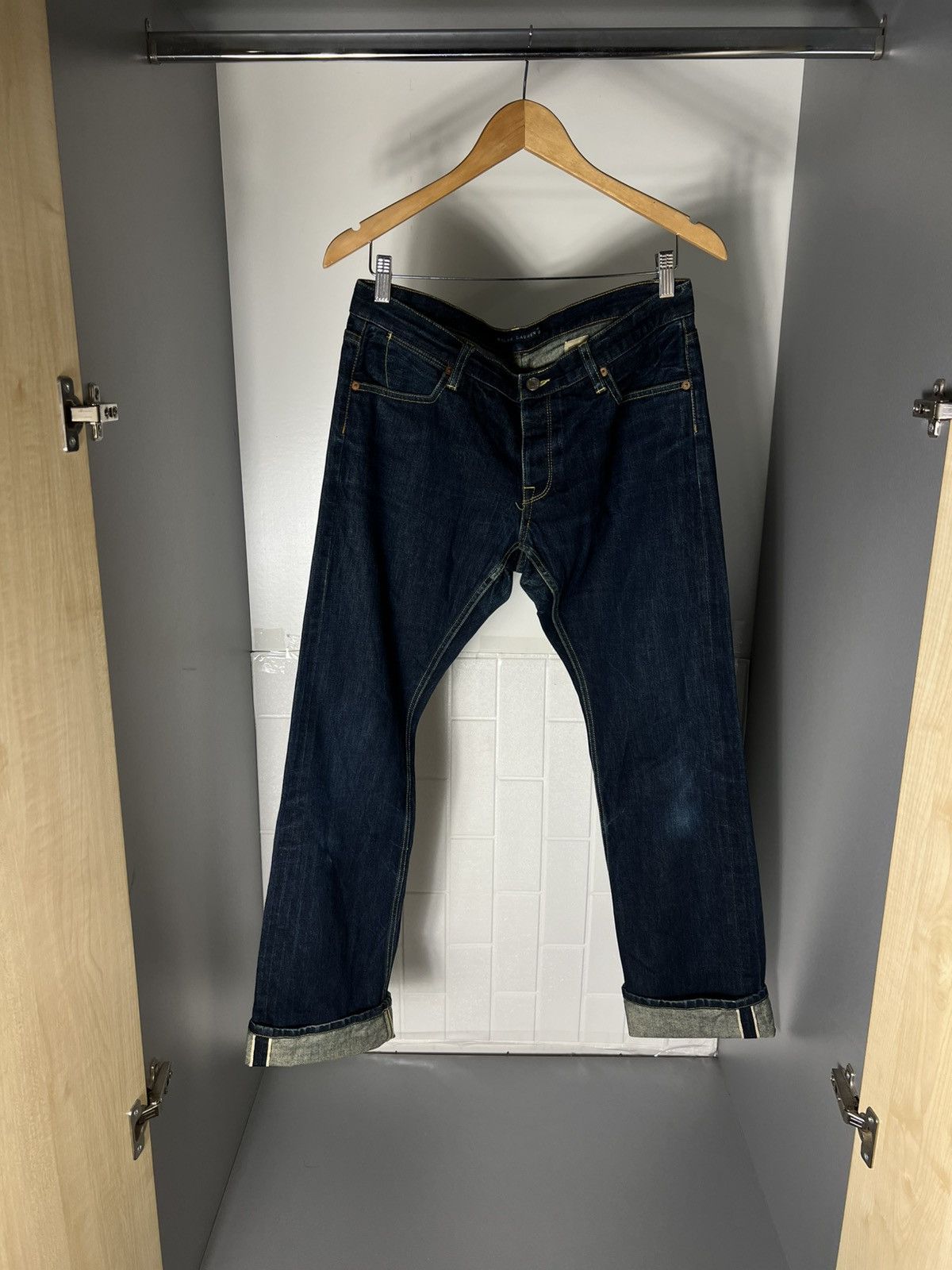 Polo Ralph Lauren VINTAGE POLO RALPH LAUREN DENIM SELVEDGE JAPAN JEANS RETRO CASUAL DESIGNER Y2K 90s Size US 31 - 1 Thumbnail