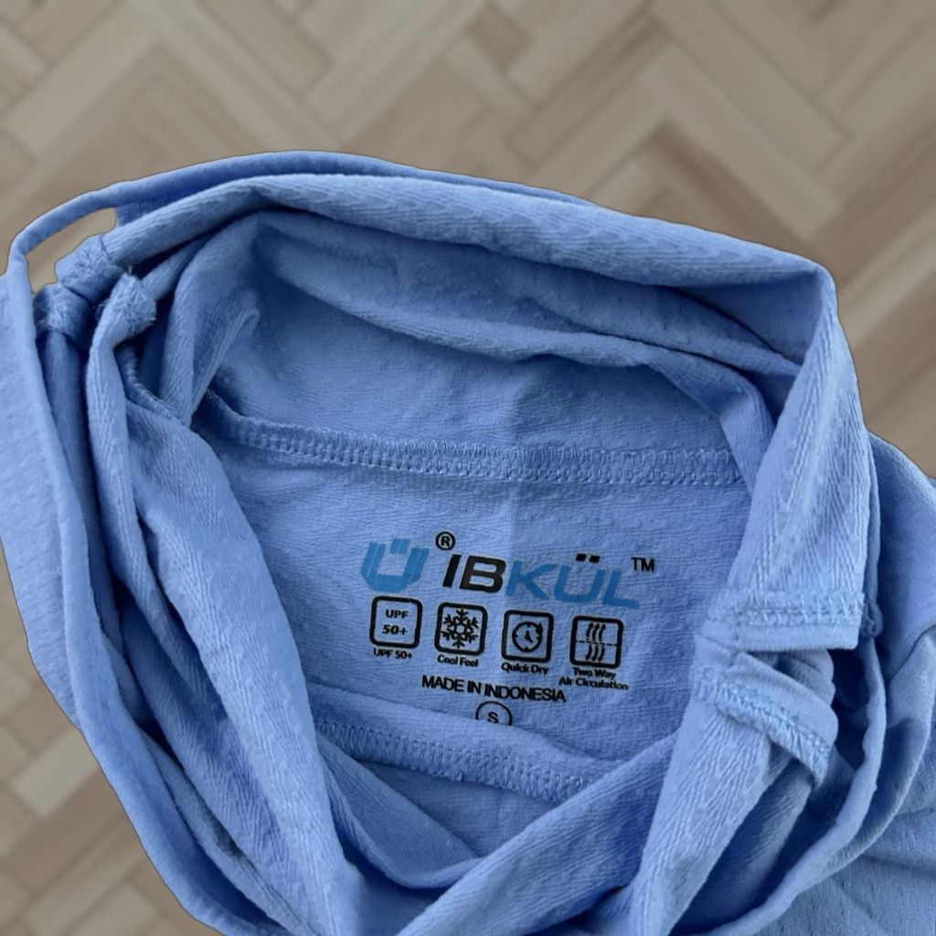 Vintage IBKUL Nylon Breathable Long Sleeve Mock Neck Golf Top Women's Small Blue Size S / US 4 / IT 40 - 1 Thumbnail