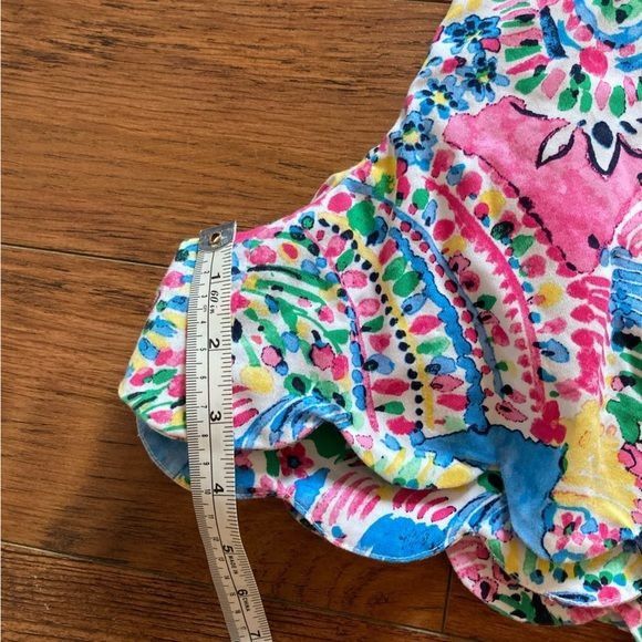 Other Crown & Ivy Shorts Size 10 scalloped hem Women’s Pink Blue C Size 32" / US 10 / IT 46 - 8 Thumbnail