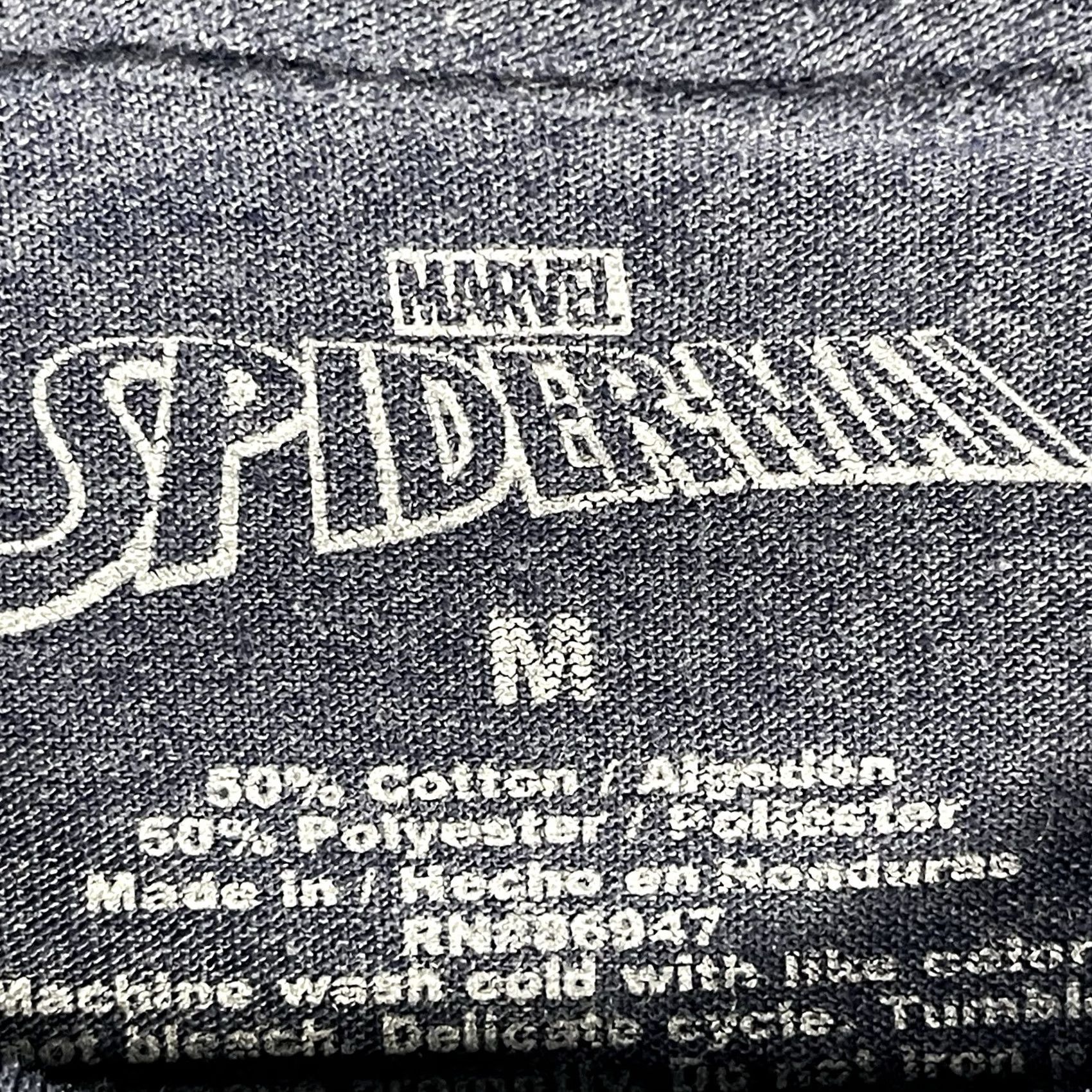 Vintage Spider-man T Shirt Adult Medium Blue Graphic Tee Marvel Size US M / EU 48-50 / 2 - 2 Thumbnail