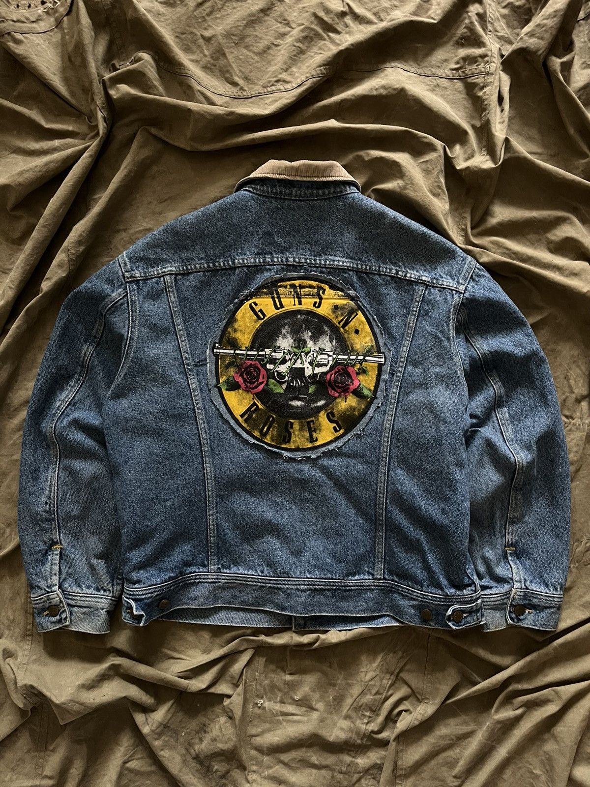 Lee Lee Riders Guns N’ Roses Back Patch Denim Jacket Grunge Size US L / EU 52-54 / 3 - 1 Thumbnail