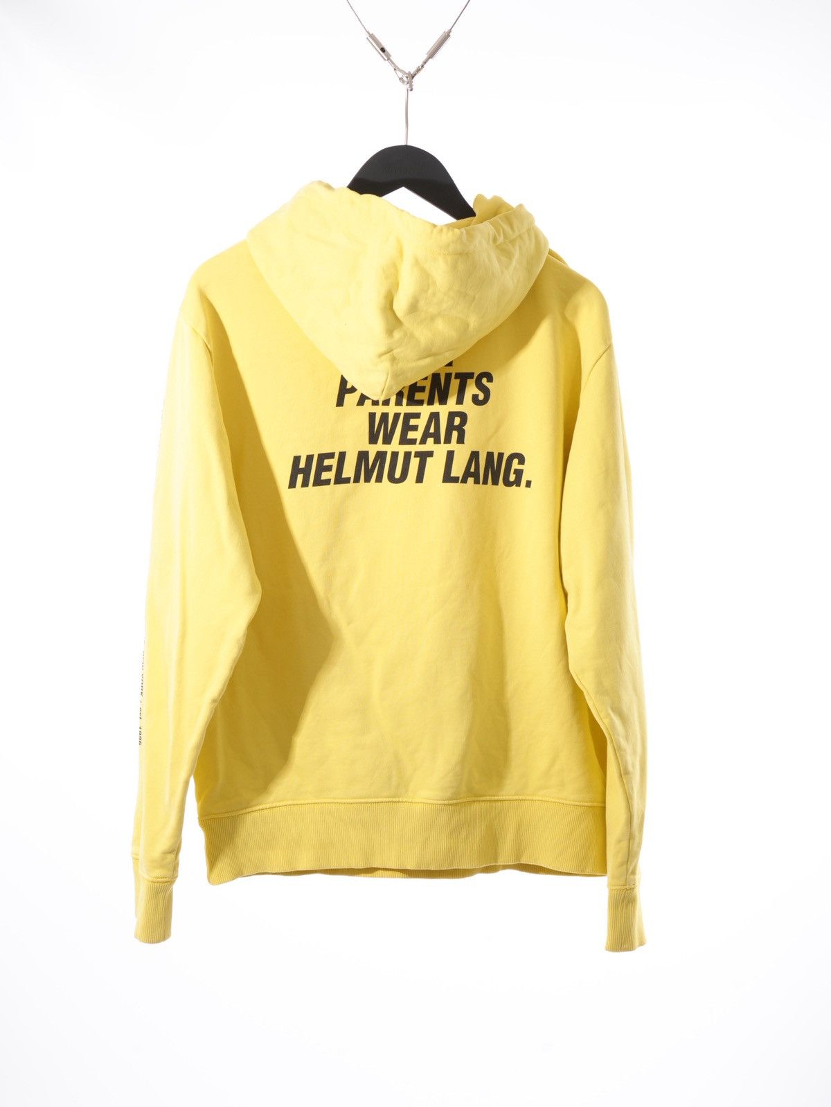 Helmut Lang Helmut Lang Yellow Impress Your Parents Logo Hoodie | Size S Size US S / EU 44-46 / 1 - 6 Thumbnail