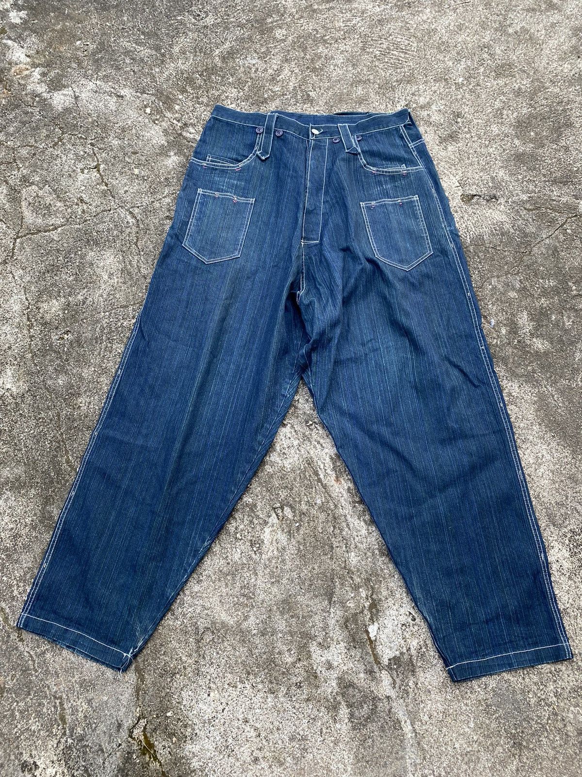 If Six Was Nine × Japanese Brand Y2K FrankU baggy Size US 35 - 1 Thumbnail
