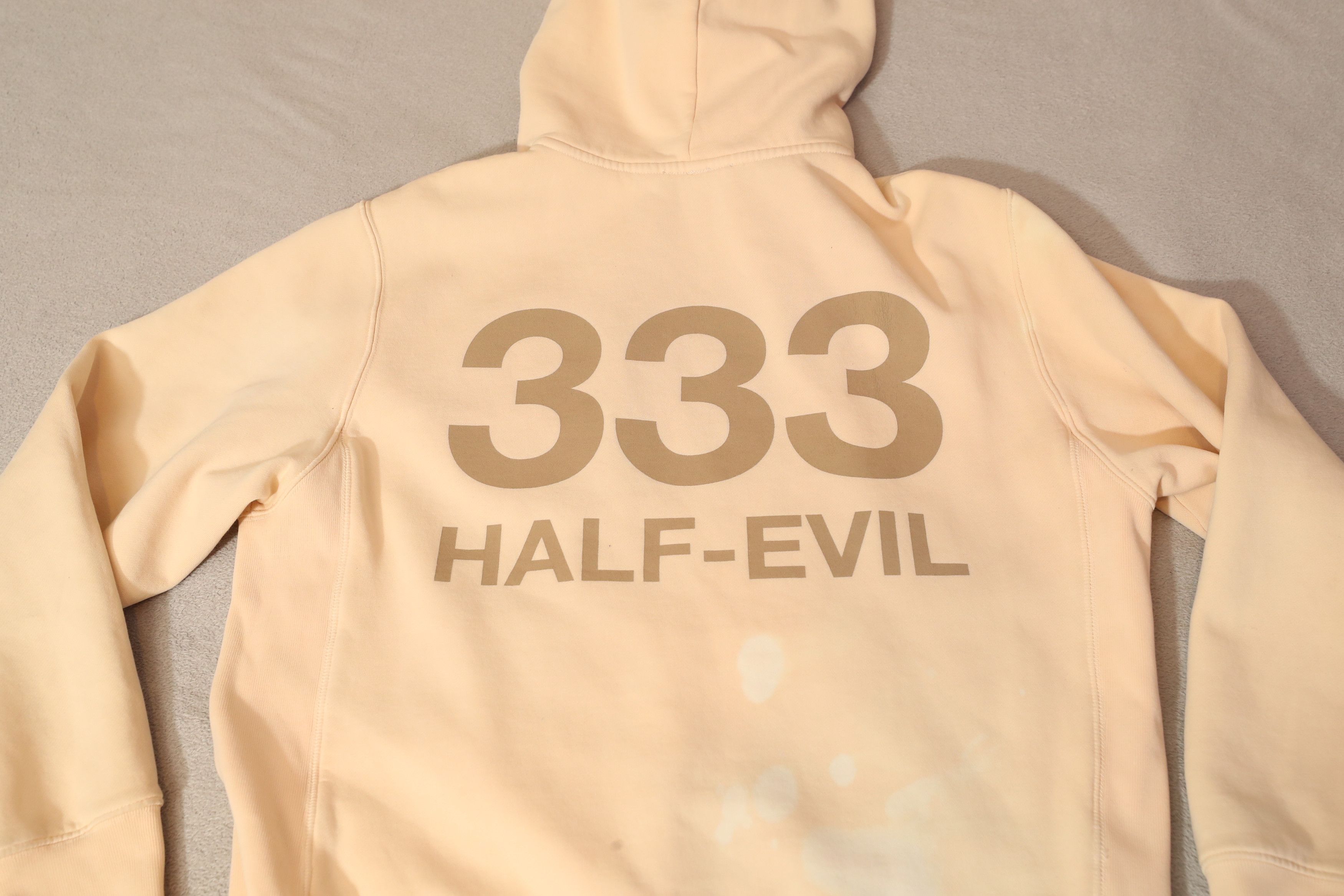 Half Evil 333 Half Evil Cream Hoodie (L) Size US L / EU 52-54 / 3 - 12 Thumbnail