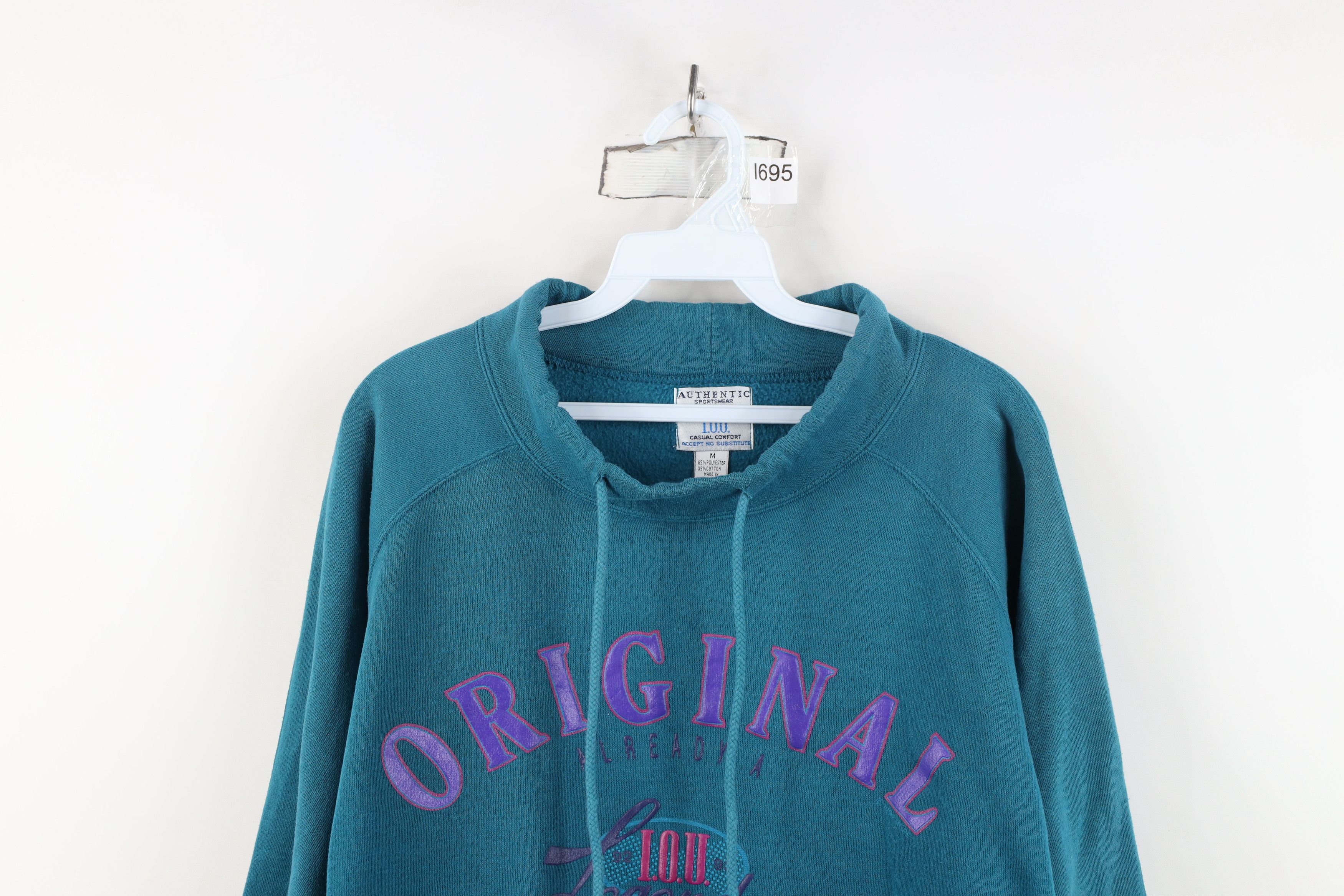 Vintage Vintage 90s IOU Surfing Skateboard Pullover Sweatshirt Size US M / EU 48-50 / 2 - 2 Thumbnail