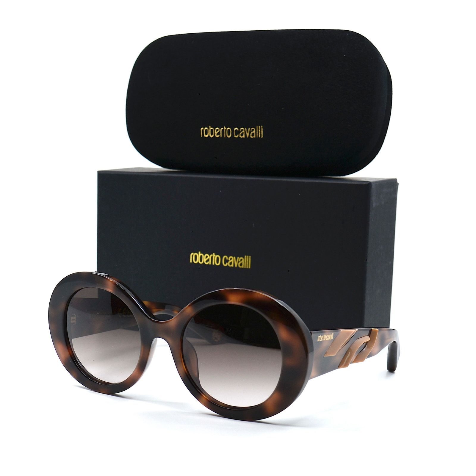 Roberto Cavalli ROBERTO CAVALLI SRC010M HAVANA BROWN GRADIENT SUNGLASSES Size ONE SIZE - 5 Thumbnail