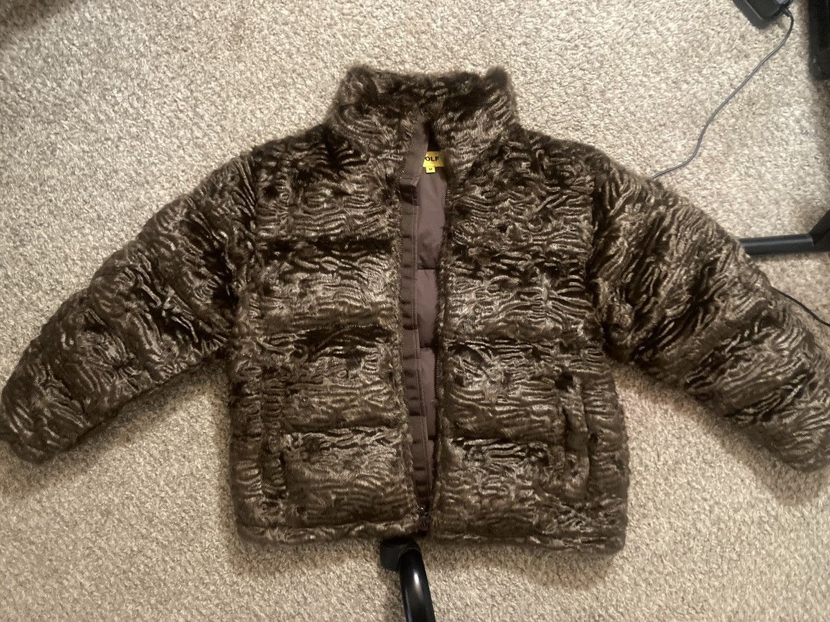 Golf Wang Brown Faux Fur Golf Wang Puffer Size US M / EU 48-50 / 2 - 1 Thumbnail