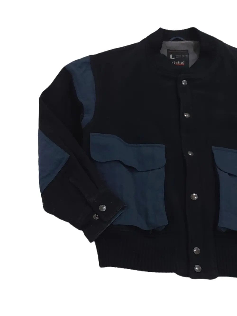 Japanese Brand Vtg IXIZ Japanese AvantGarde Multi-Pocket Wool Flight Jacket Size US L / EU 52-54 / 3 - 5 Thumbnail