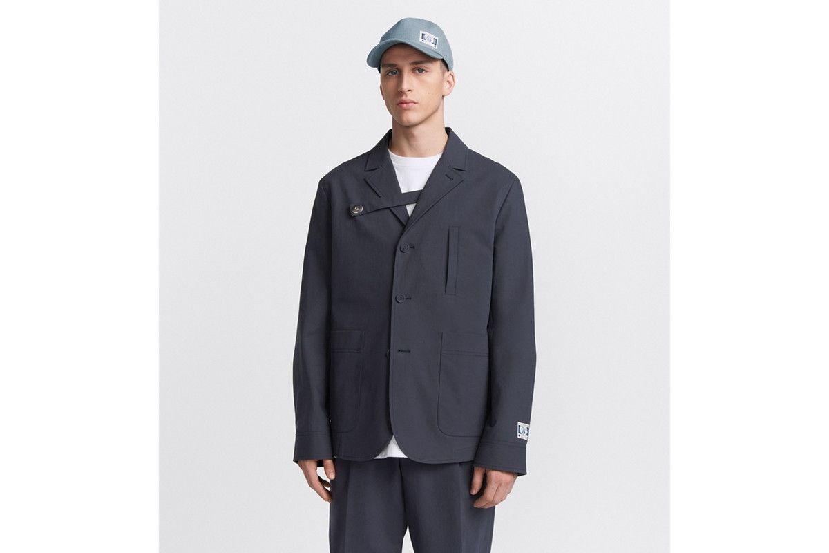 Dior o1bcso1str0226 Jacket with Buttoned Strap in Navy Blue Size US L / EU 52-54 / 3 - 4 Thumbnail
