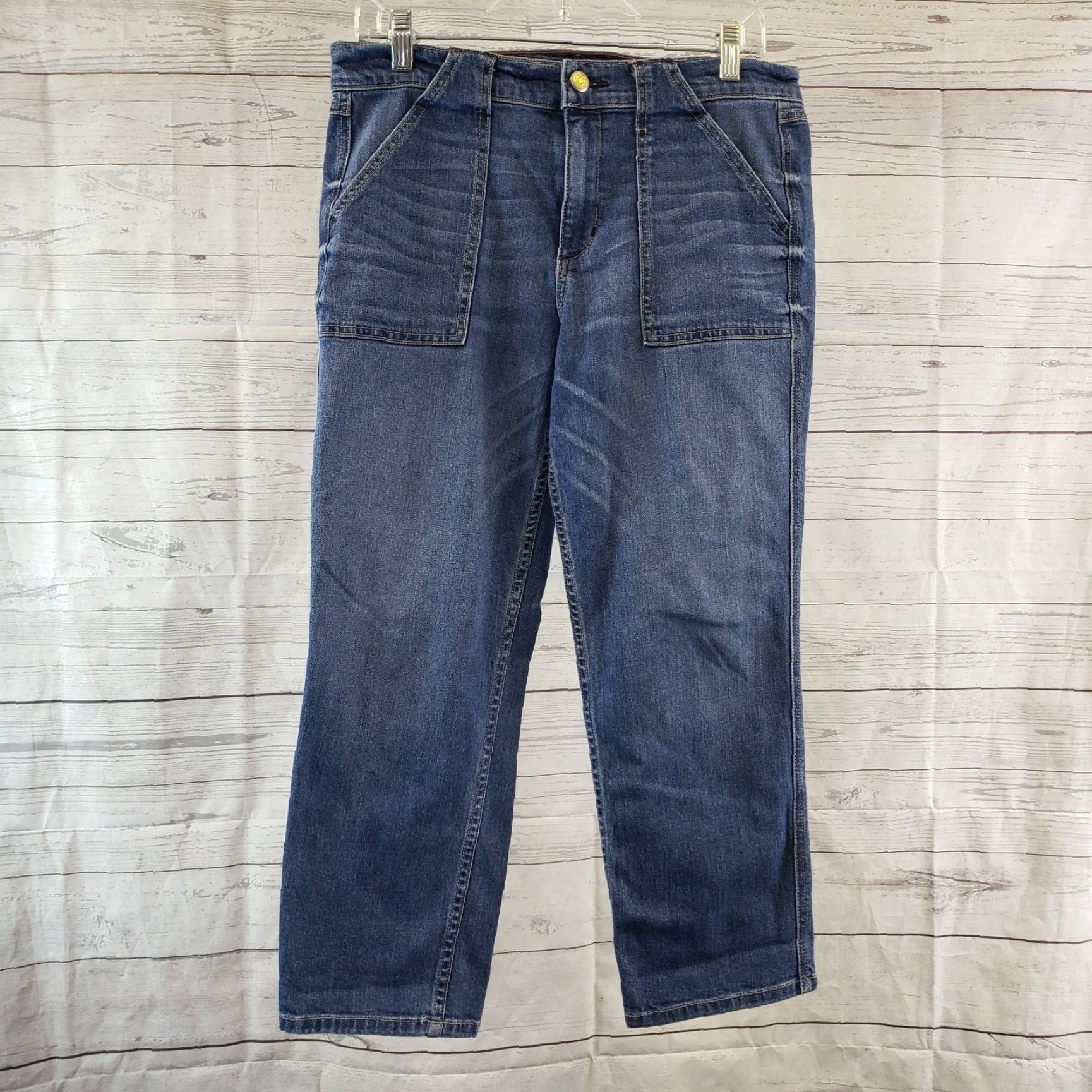 Vintage VINTAGE Level 99 Womens Becky Cropped Trouser Jeans Sz 29 Kallista Wash Mid Rise Size 29" - 2 Thumbnail