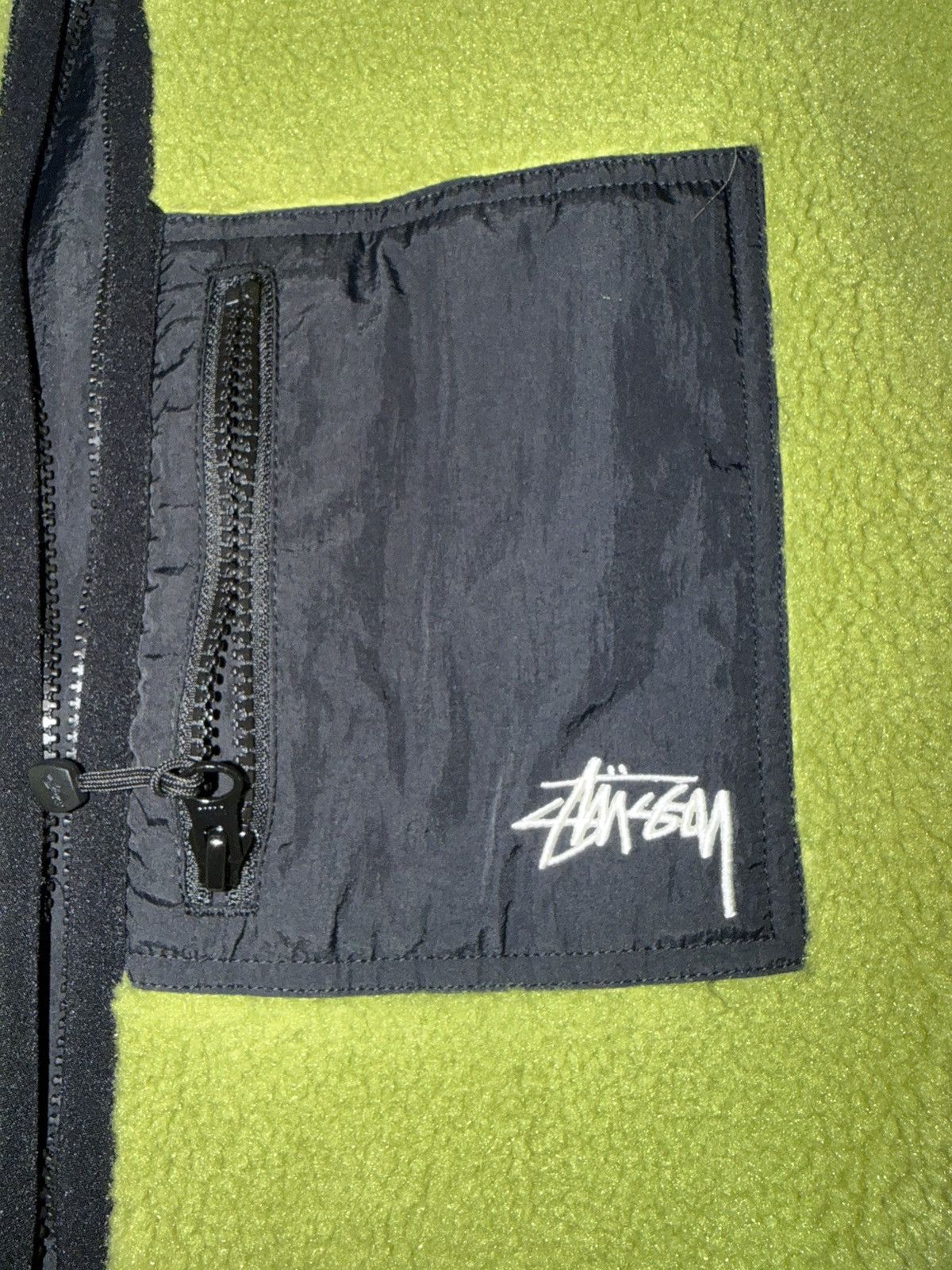 Stussy Stussy Sherpa reversible jacket fleece zip up green moss XL Size US XL / EU 56 / 4 - 3 Thumbnail