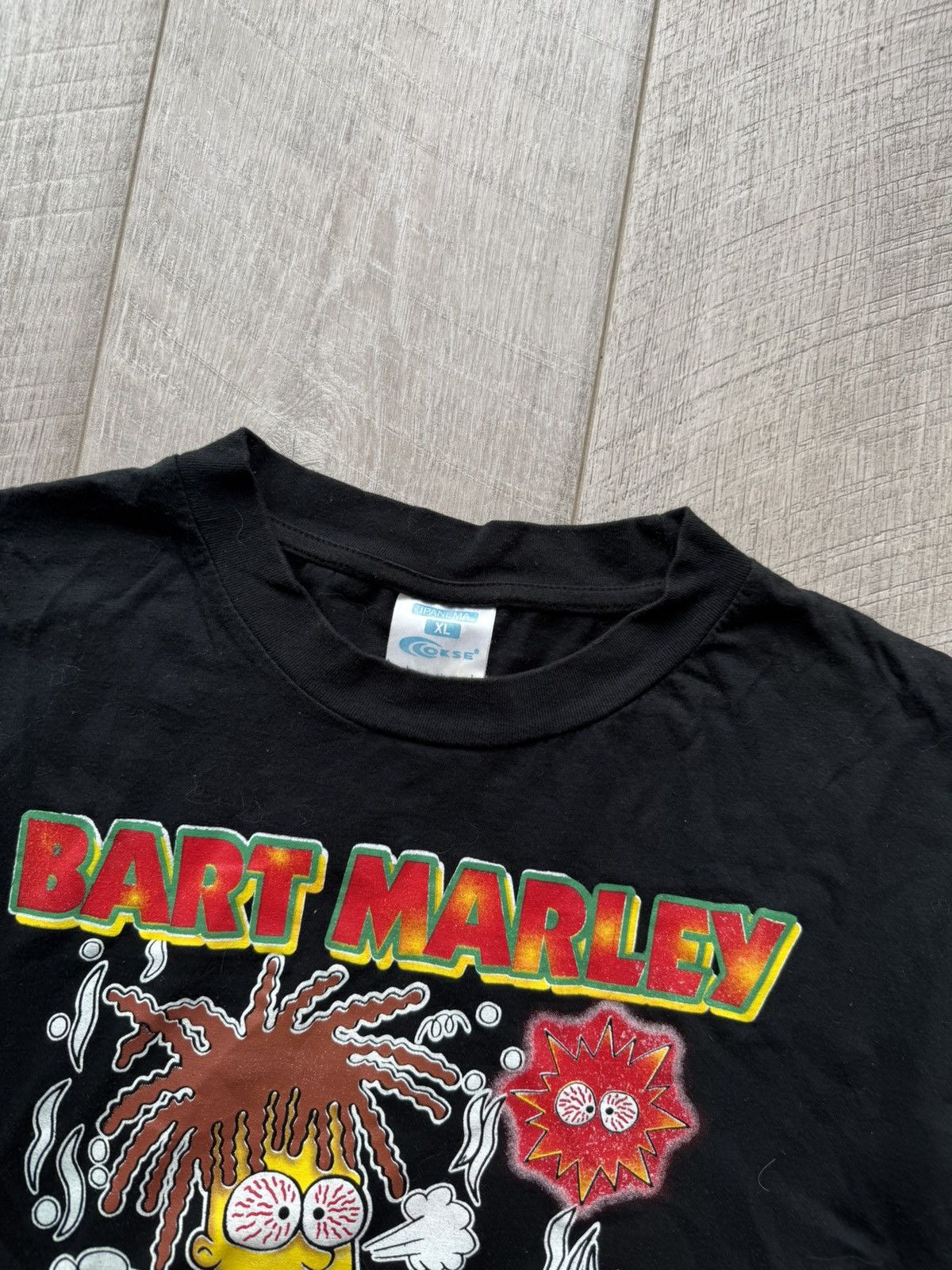 Bob Marley Bart marley bob Marley the Simpsons vintage crazy 90’s tee Size US XL / EU 56 / 4 - 4 Thumbnail