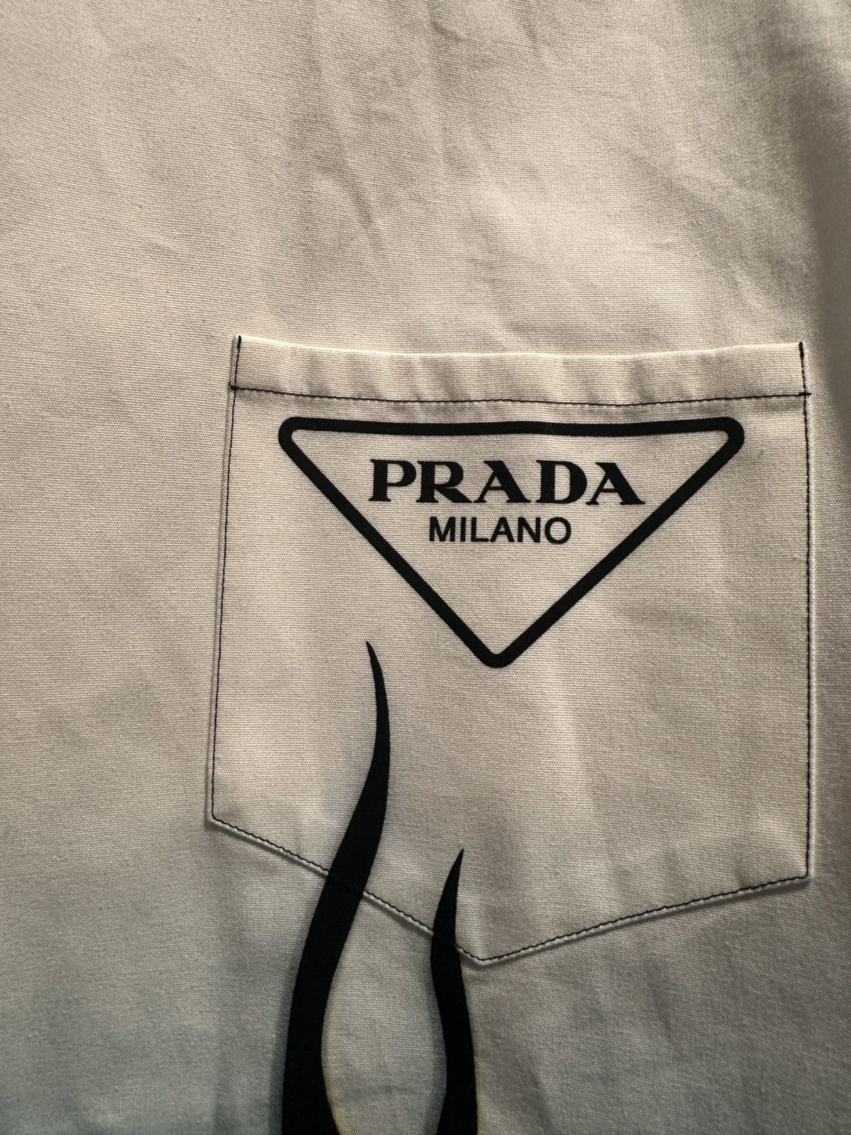 Prada Prada Double Match cotton shirt Size US S / EU 44-46 / 1 - 3 Thumbnail