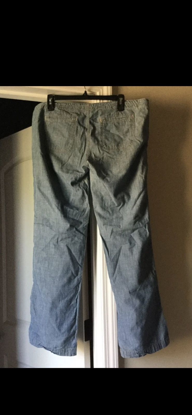 Lucky Brand Women’s Lucky Brand Drawstring Denim Pants Size 35" - 2 Thumbnail