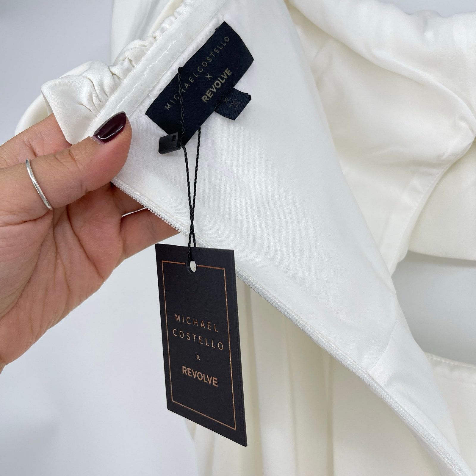REVOLVE Michael Costello x REVOLVE | NWT Jun Gown in Ivory Maxi XL Size XL / US 12-14 / IT 48-50 - 6 Thumbnail