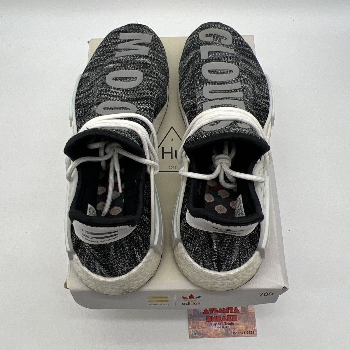 Adidas Pharrell x NMD human race Oreo Size US 11.5 / EU 44-45 - 7 Thumbnail