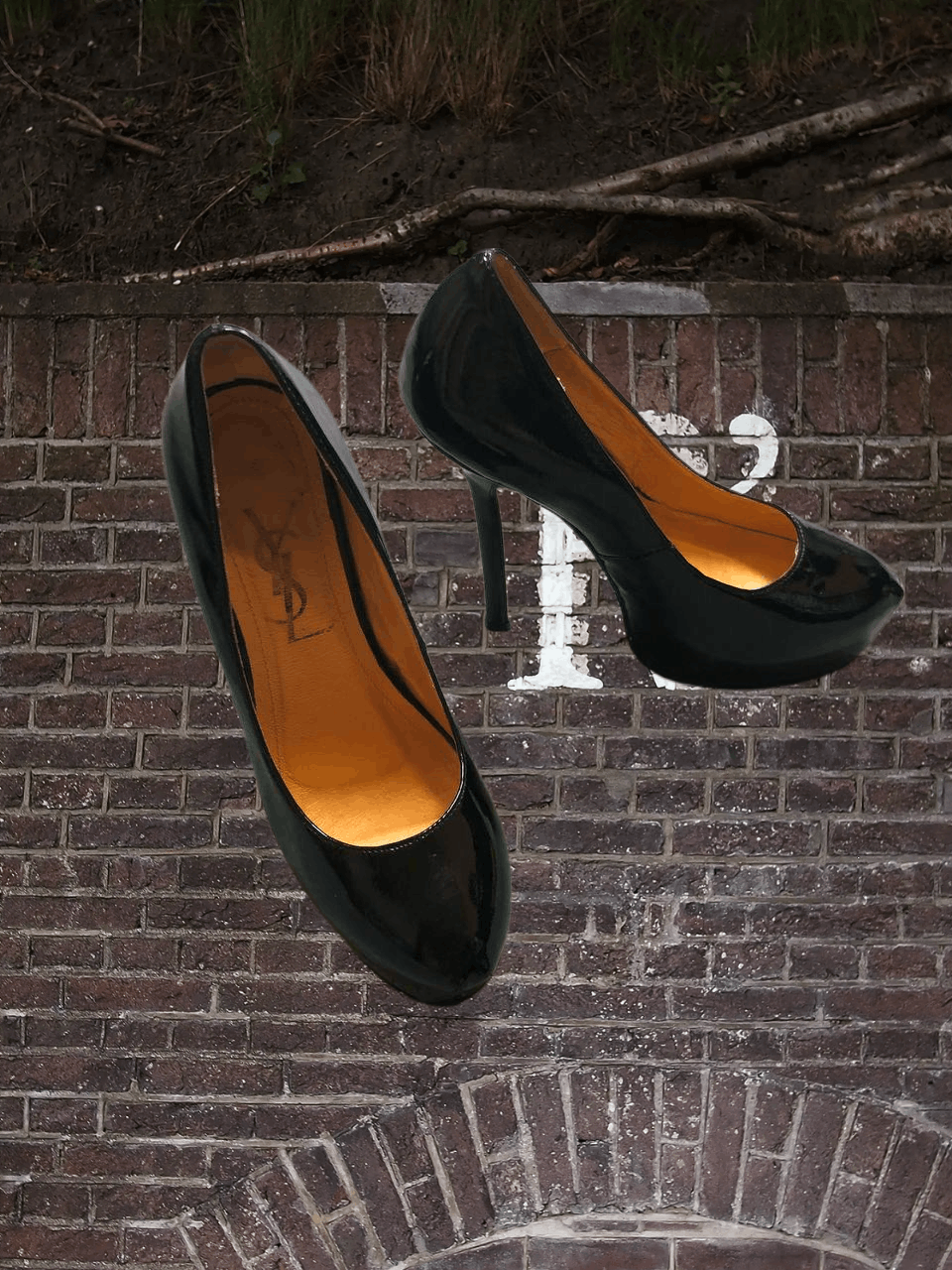 Yves Saint Laurent Heels luxury Vintage Yves Saint Laurent Y2K black Size US 7 / IT 37 - 1 Thumbnail