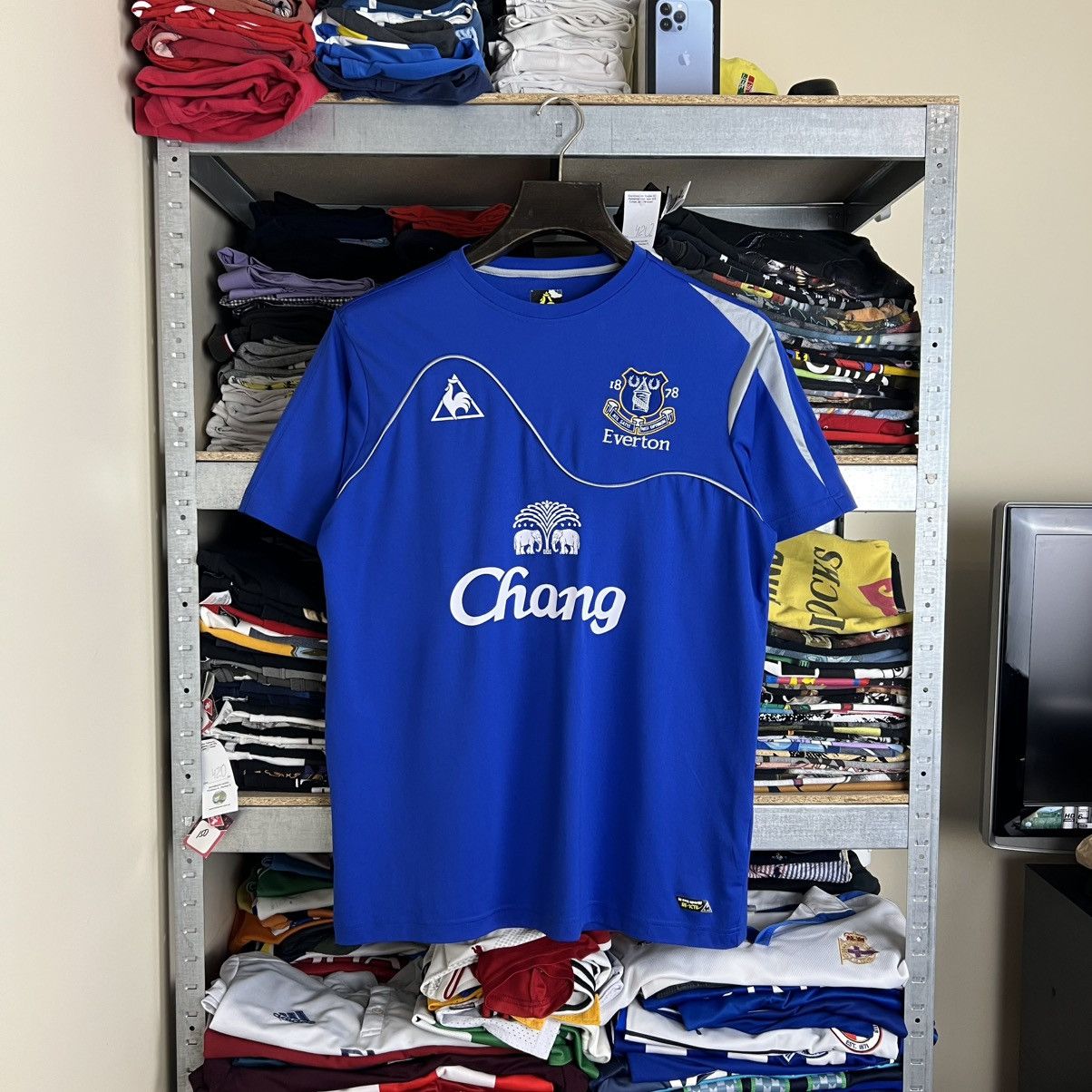 Le Coq Sportif Rare! Everton Le Coq Sportif Soccer Jersey Shirt 00s Size US L / EU 52-54 / 3 - 1 Thumbnail