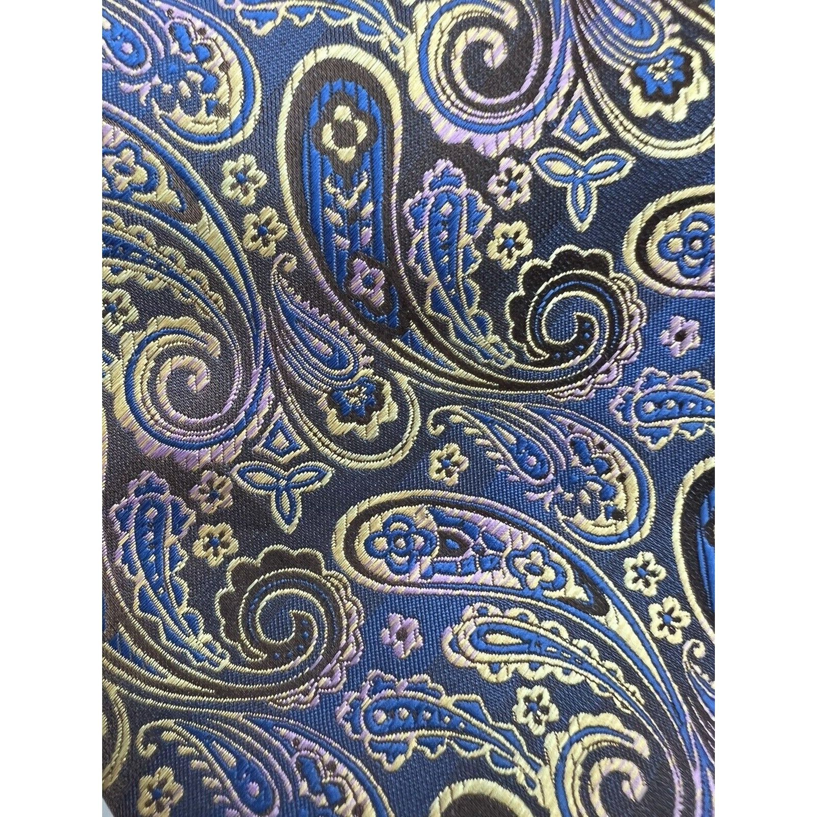 Brioni Brioni Tie Paisley Pattern Multi Color Luxury Shine Size ONE SIZE - 5 Thumbnail