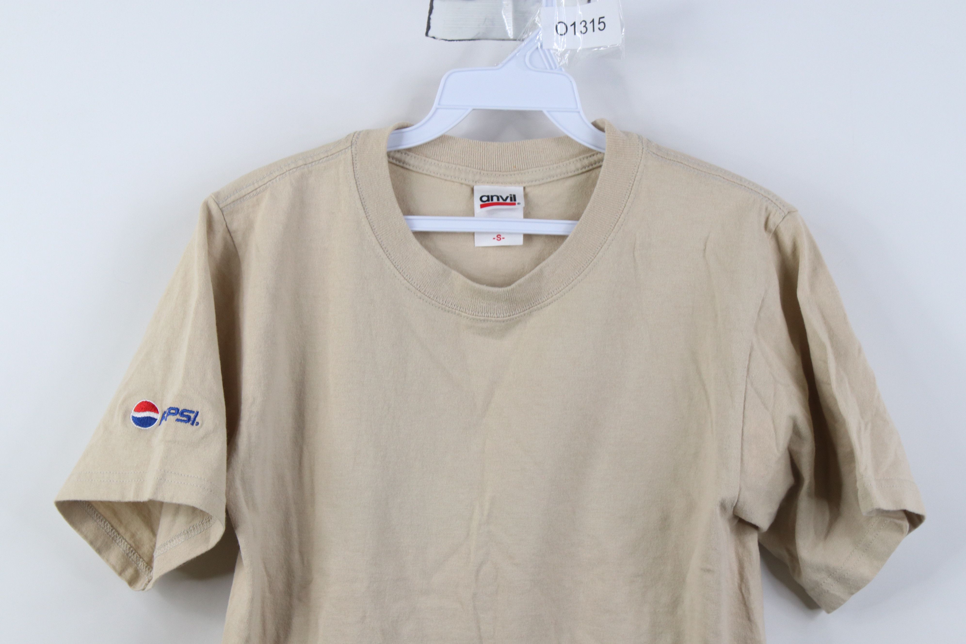 Vintage Vintage 90s Y2K Pepsi Co Soda Pop Short Sleeve T-Shirt Tan Size US S / EU 44-46 / 1 - 2 Thumbnail