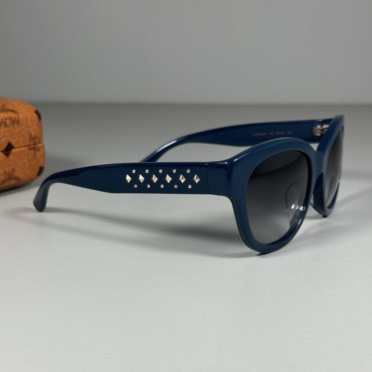 MCM MCM mcm606sa 424 56_20 140 Cat Eye Blue Sunglasses Size ONE SIZE - 3 Thumbnail