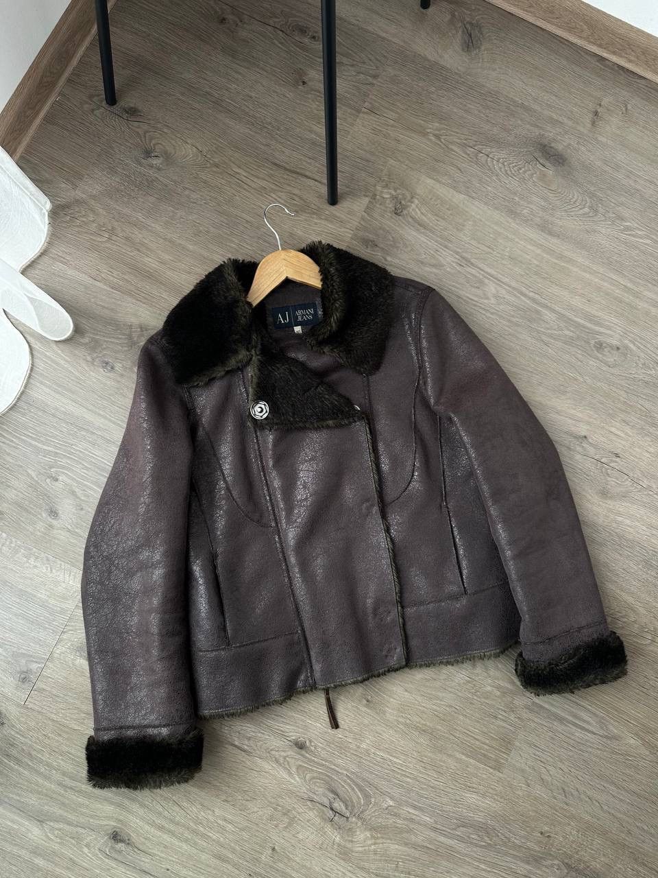 Armani × Vintage Vintage Armani Jeans Faux Fur Womesn Jacket Size L / US 10 / IT 46 - 7 Thumbnail