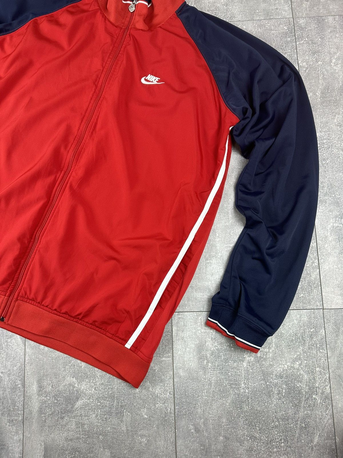 Nike Nike Track-Top Small Swoosh Full Zip Up Light Jacket Size US XXL / EU 58 / 5 - 5 Thumbnail