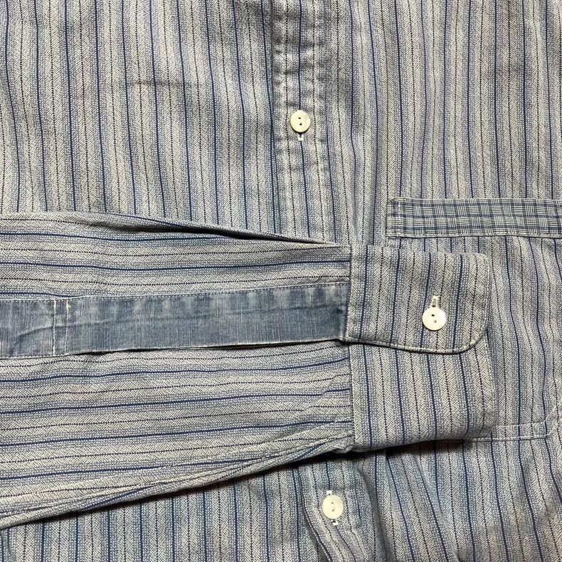 RRL Ralph Lauren RRL Ralph Lauren Striped patchwork shirt Size US M / EU 48-50 / 2 - 6 Thumbnail