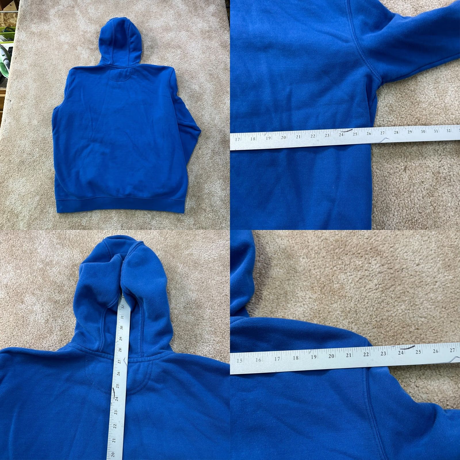 Carhartt Carhartt Hoodie Men’s XL Hooded Sweatshirt Distressed Workwear Blue Size US XL / EU 56 / 4 - 8 Thumbnail