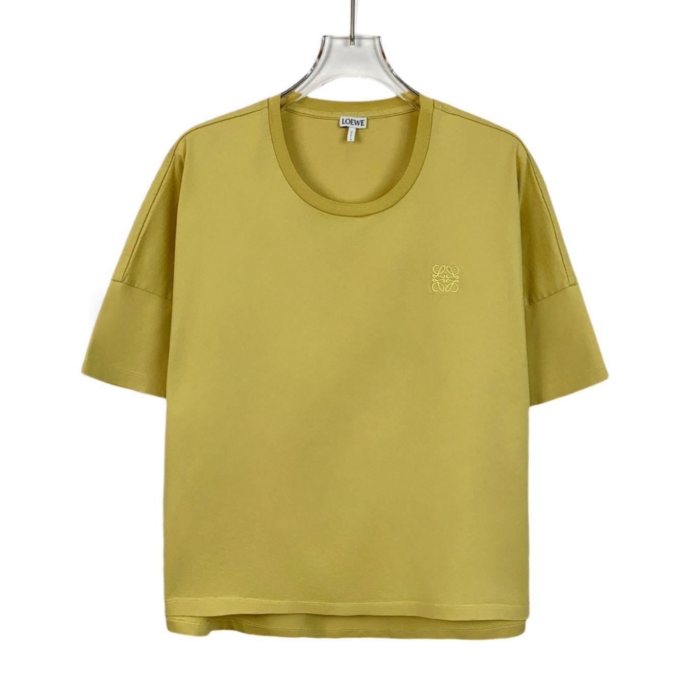Loewe Loewe Yellow Logo Embroidery Cotton Crewneck T-Shirt (Size X Size XS / US 0-2 / IT 36-38 - 1 Thumbnail