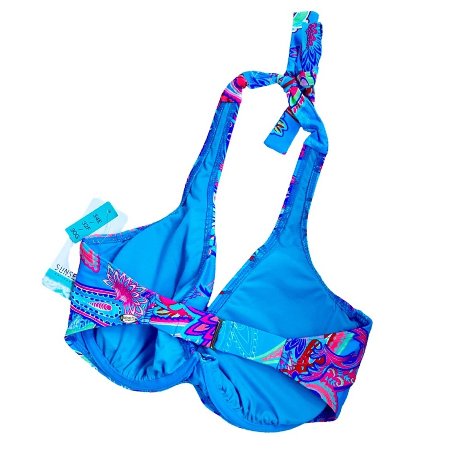 Other Sunsets Muse Halter Bikini Top In Caribbean Breeze Size ONE SIZE - 4 Thumbnail