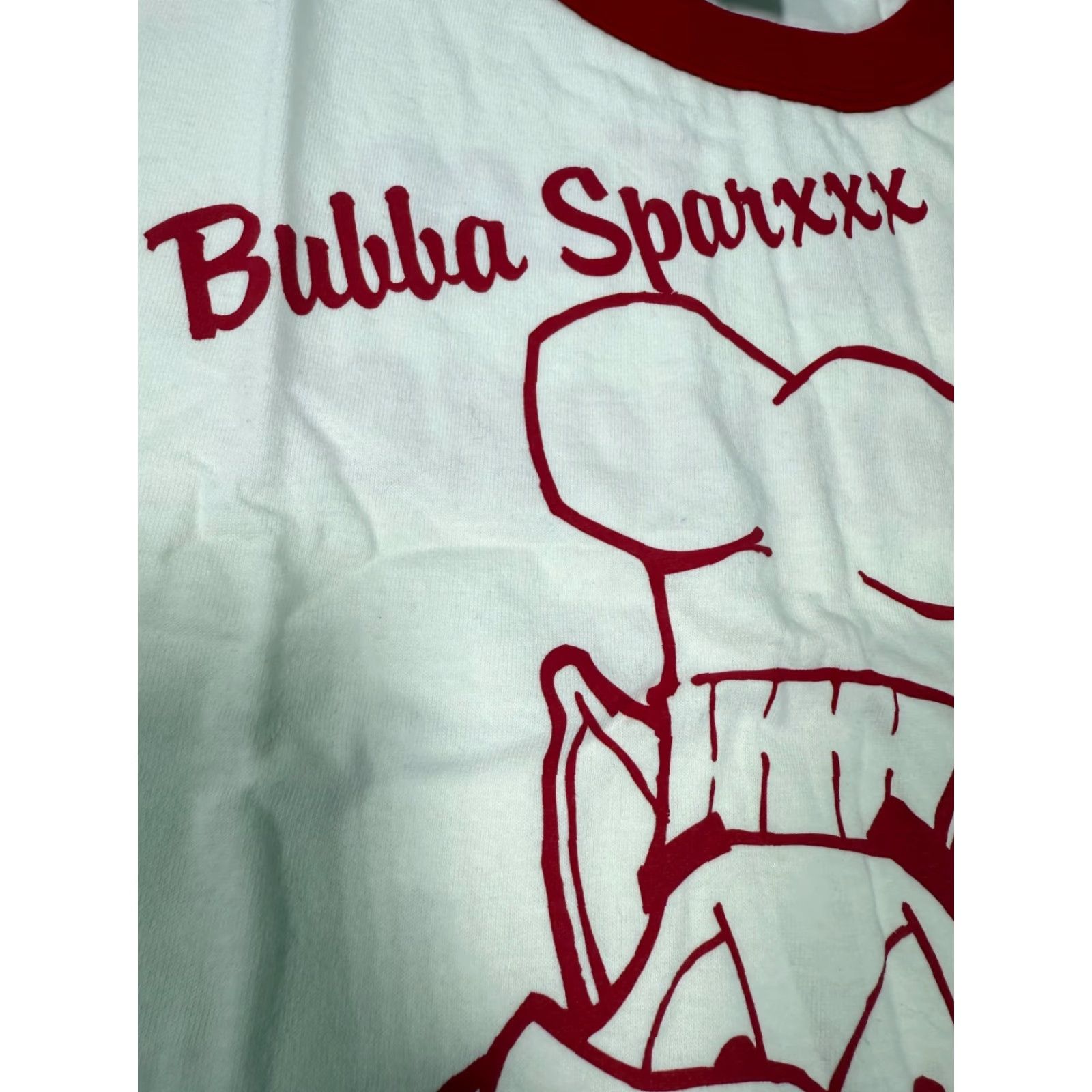 AAA VINTAGE 2000 BUBBA SPARXXX BUBBA-QUE T-Shirt LARGE White Promotional Unisex Size US L / EU 52-54 / 3 - 6 Thumbnail