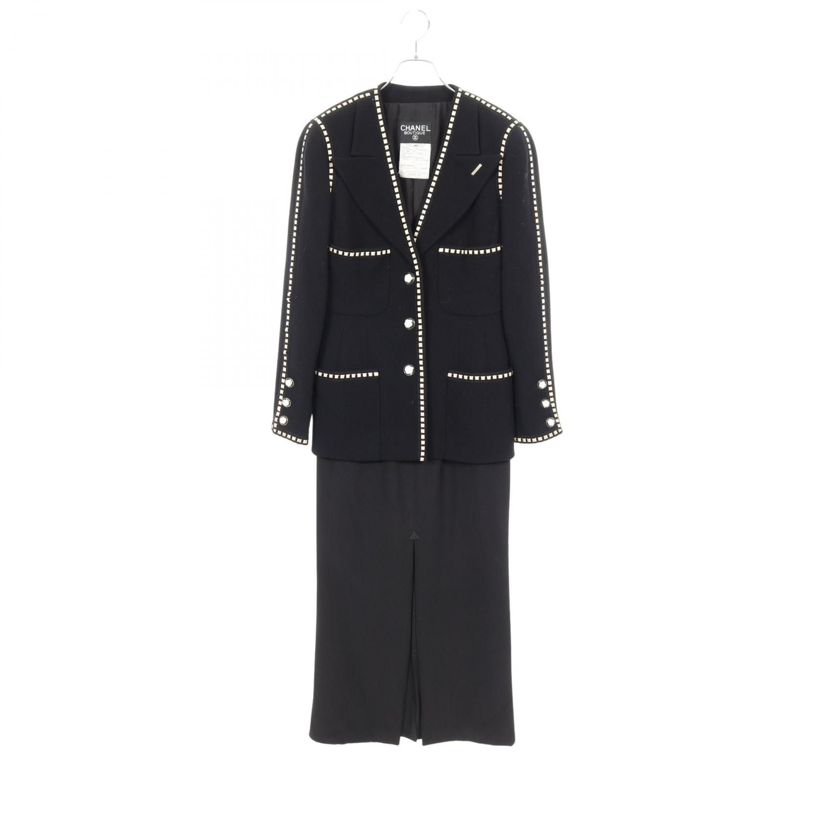 Chanel Chanel Chanel Camellia Button Wool Silk Setup Others Suits P28391 DUTY FREE for USA Size ONE SIZE - 1 Thumbnail