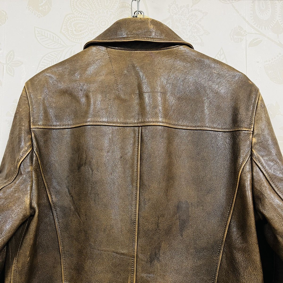 Genuine Leather × John Varvatos JOHN VARVATOS GOAT LEATHER TRENCH COAT ITALY SIZE 52 Size US L / EU 52-54 / 3 - 25 Thumbnail
