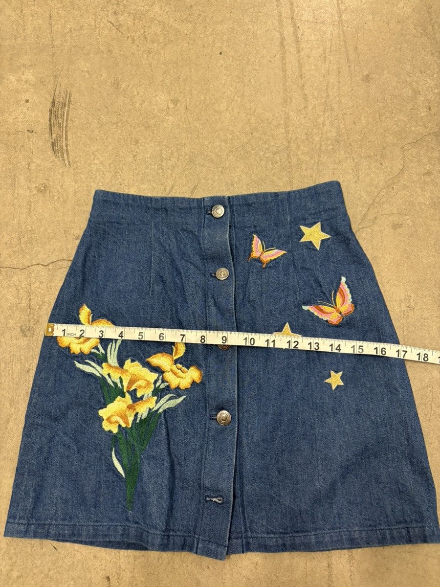 Anna Sui Anna Sui x Kansai Yamaoto vintage demin high rise skirt Size 22" - 8 Thumbnail