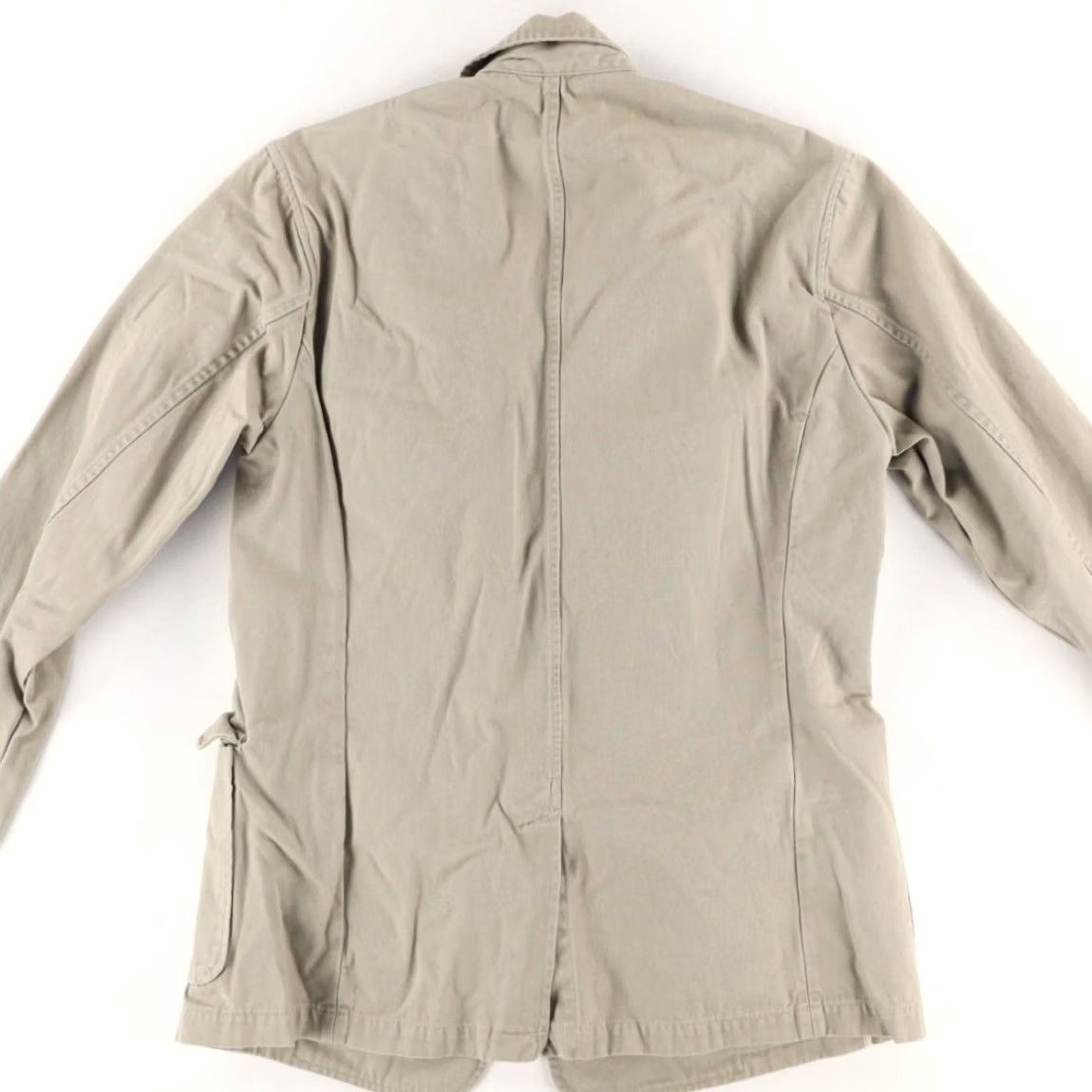 Eddie Bauer Eddie Bauer Chino Blazer Jacket Khaki Men's M Shirt Long Sleeve Collared Solid, 20in Chest, 30in Length, Relaxed Fit Size 40R - 4 Thumbnail