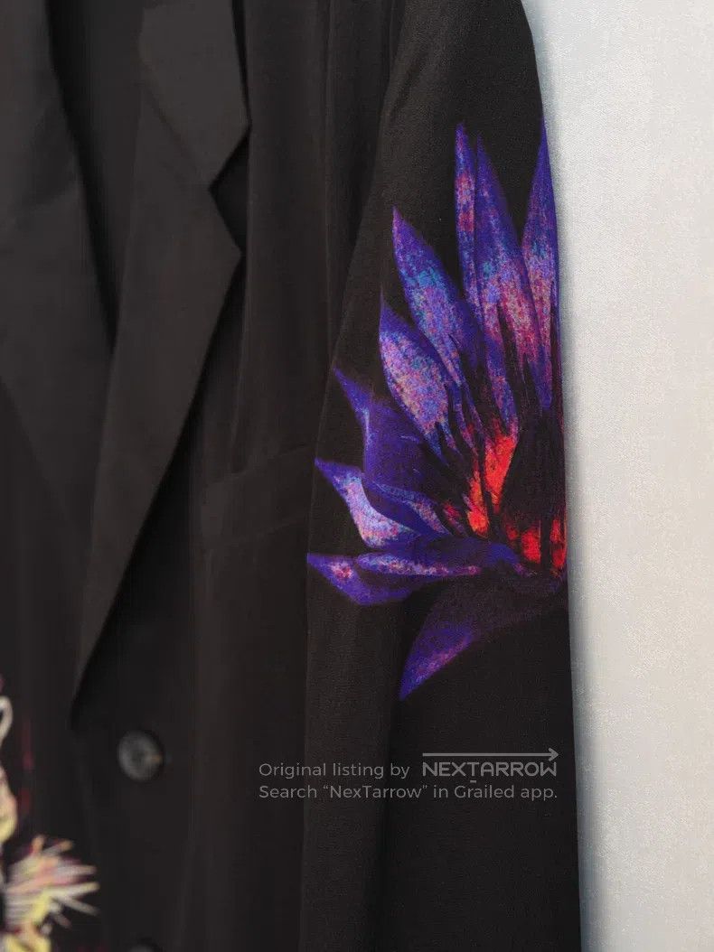 Yohji Yamamoto YOHJI YAMAMOTO Floral Silk Jacket Size US M / EU 48-50 / 2 - 4 Thumbnail